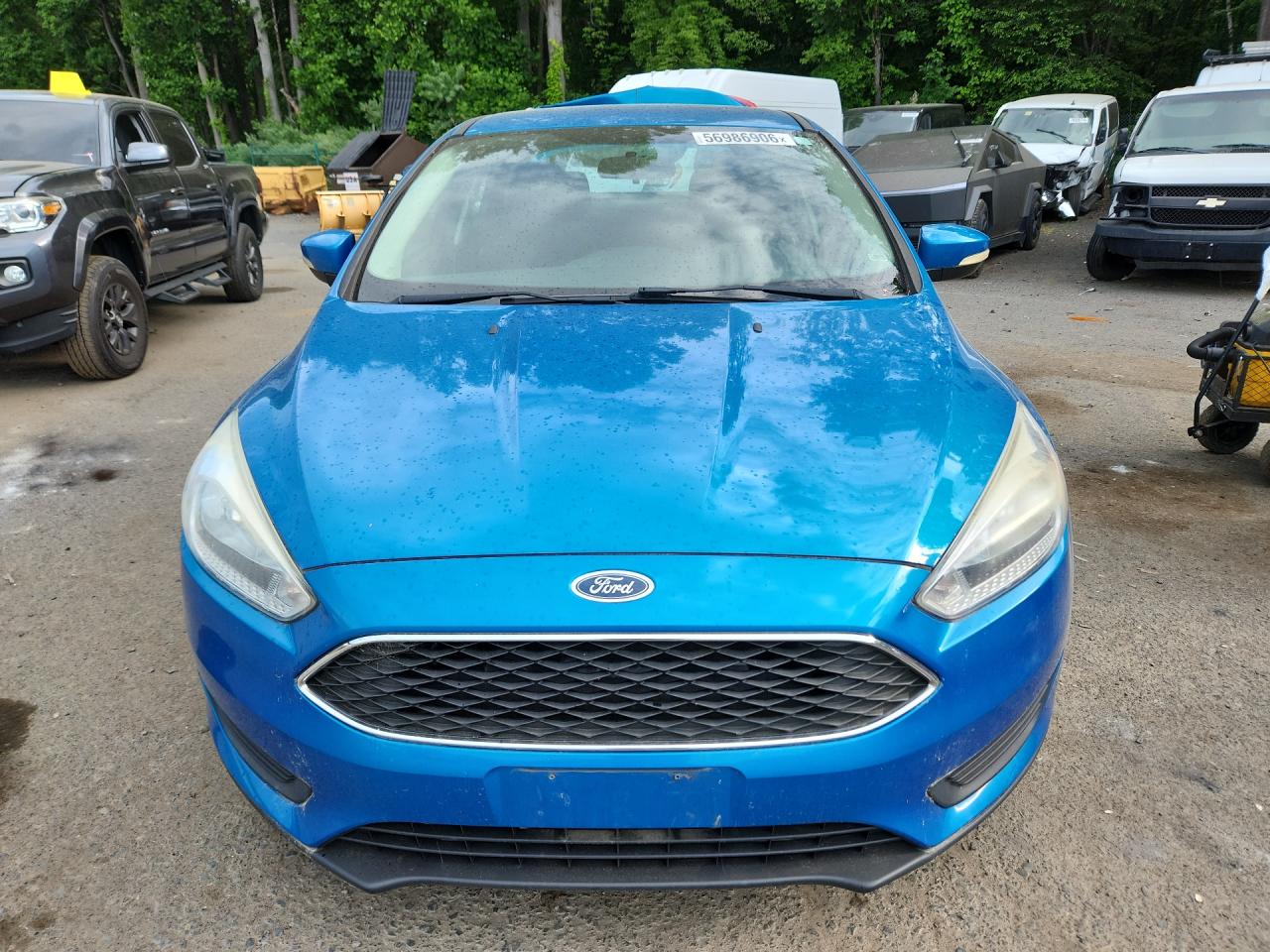 2015 Ford Focus Se Blue vin: 1FADP3F20FL380946
