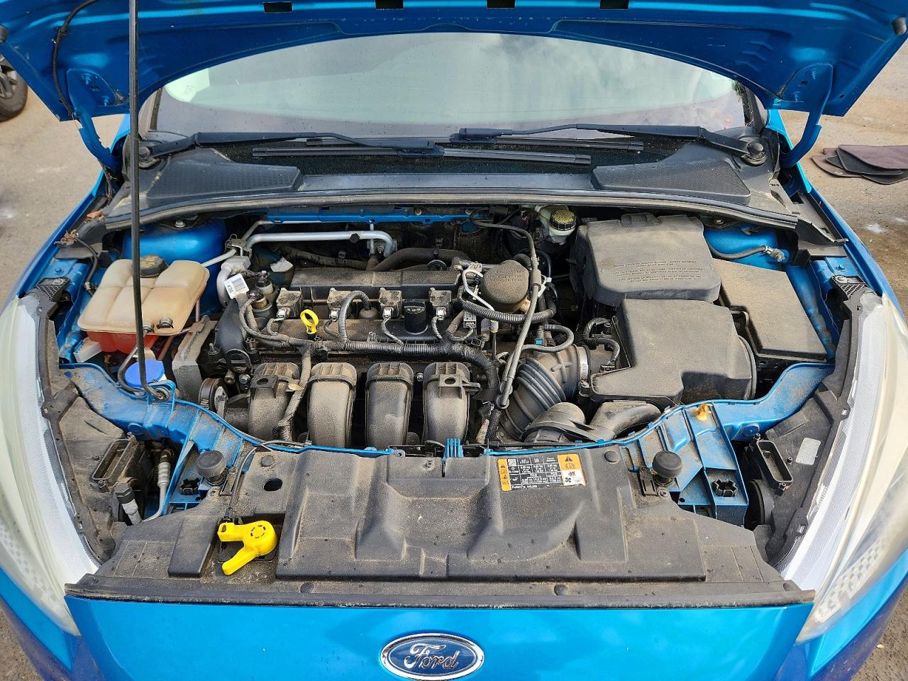 2015 Ford Focus Se Blue vin: 1FADP3F20FL380946