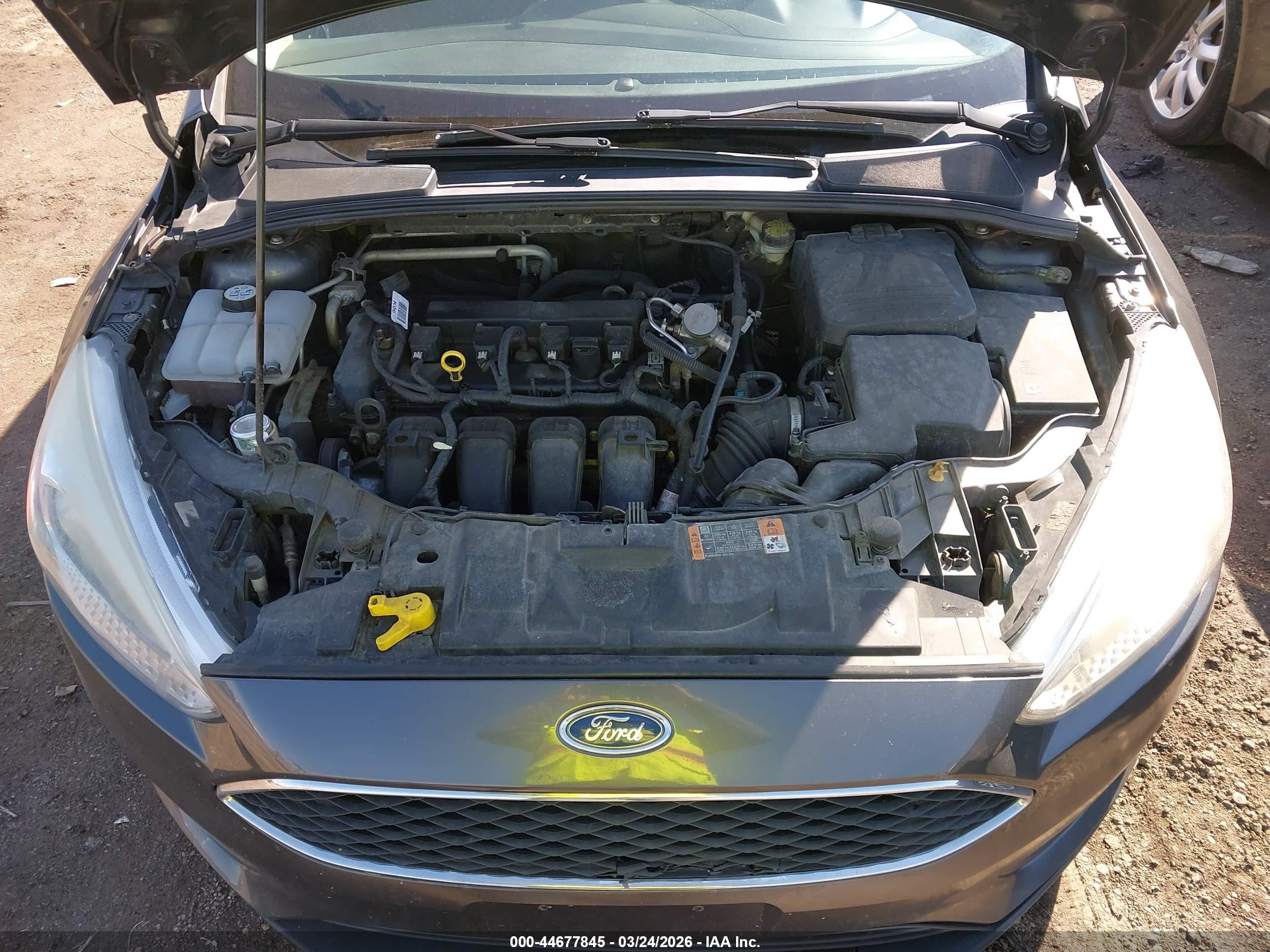 2016 Ford Focus Se Серый vin: 1FADP3F20GL202035