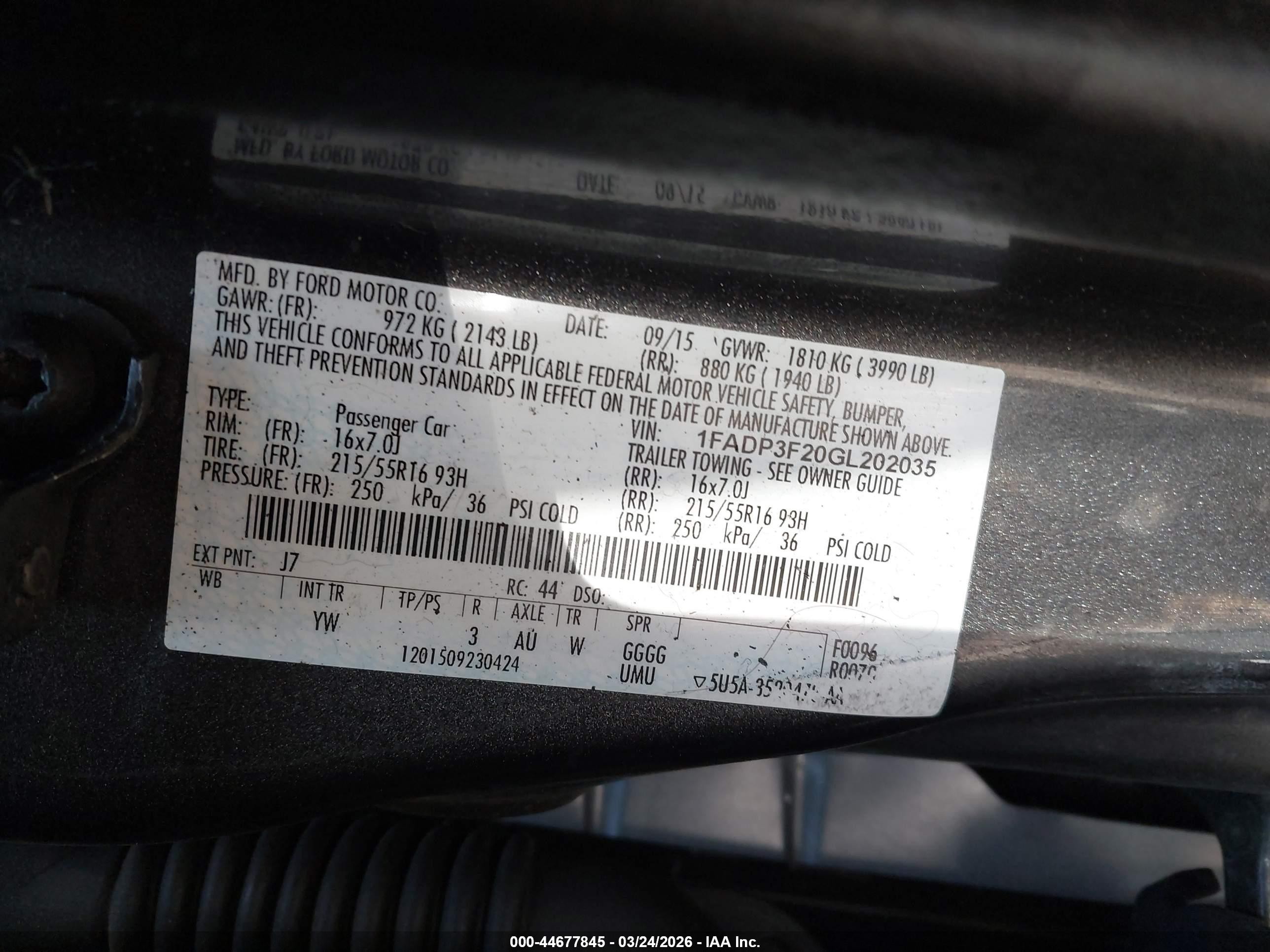 2016 Ford Focus Se Серый vin: 1FADP3F20GL202035