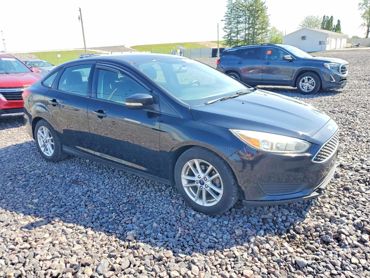2016 Ford Focus Se Black vin: 1FADP3F20GL312244
