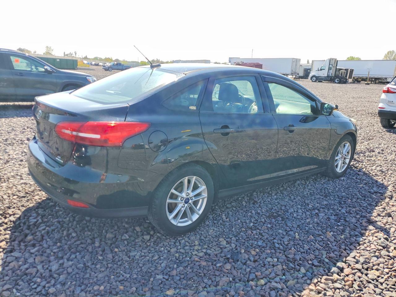 2016 Ford Focus Se Black vin: 1FADP3F20GL312244