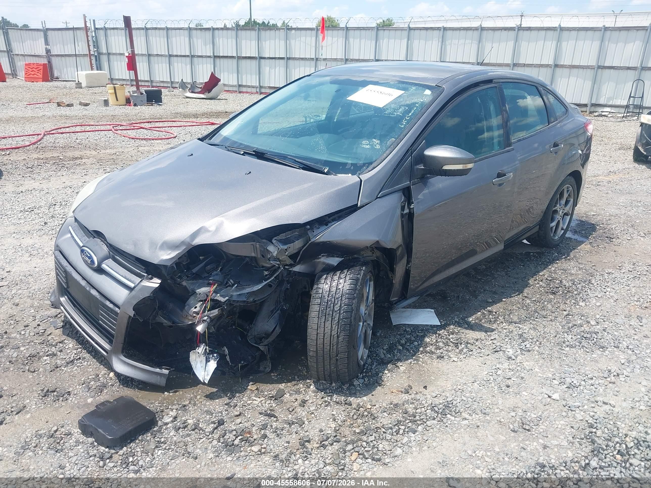 2013 Ford Focus Se Gray vin: 1FADP3F21DL136025