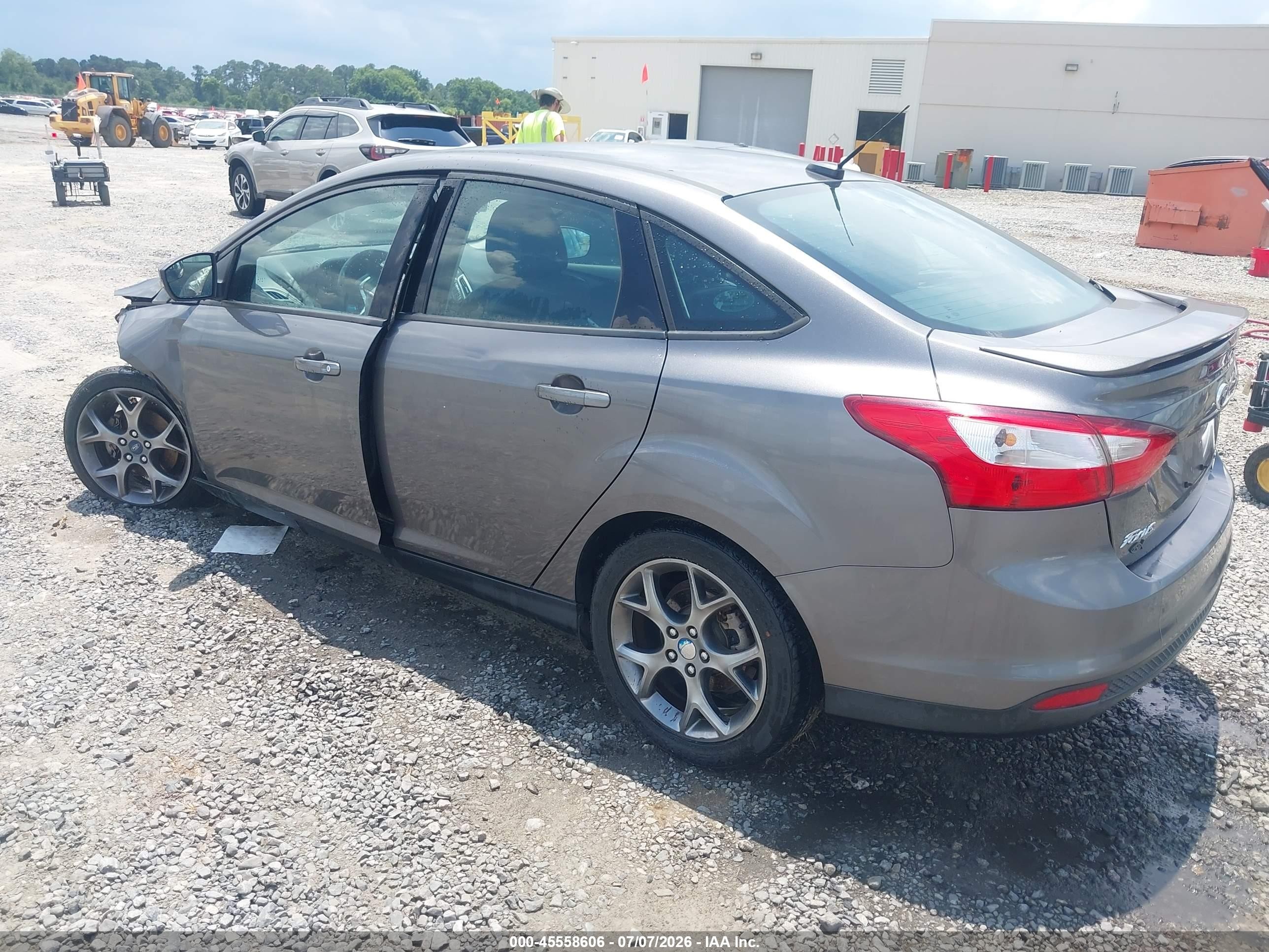 2013 Ford Focus Se Gray vin: 1FADP3F21DL136025