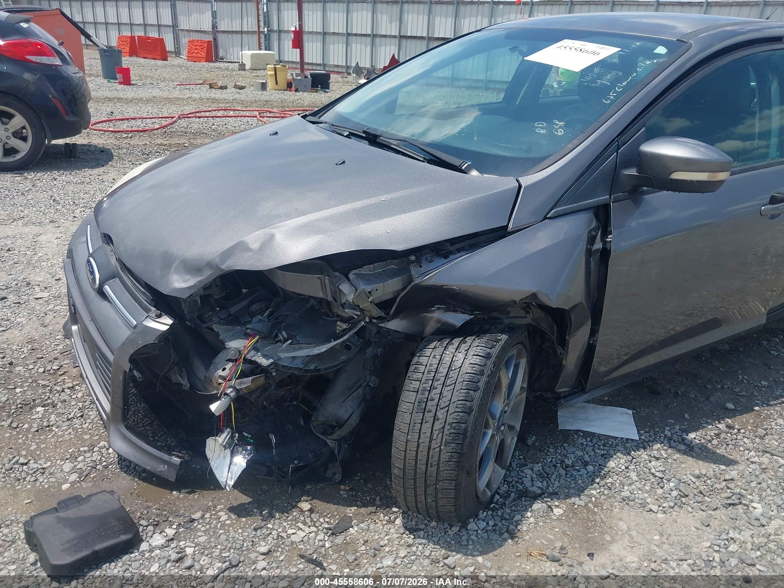 2013 Ford Focus Se Gray vin: 1FADP3F21DL136025