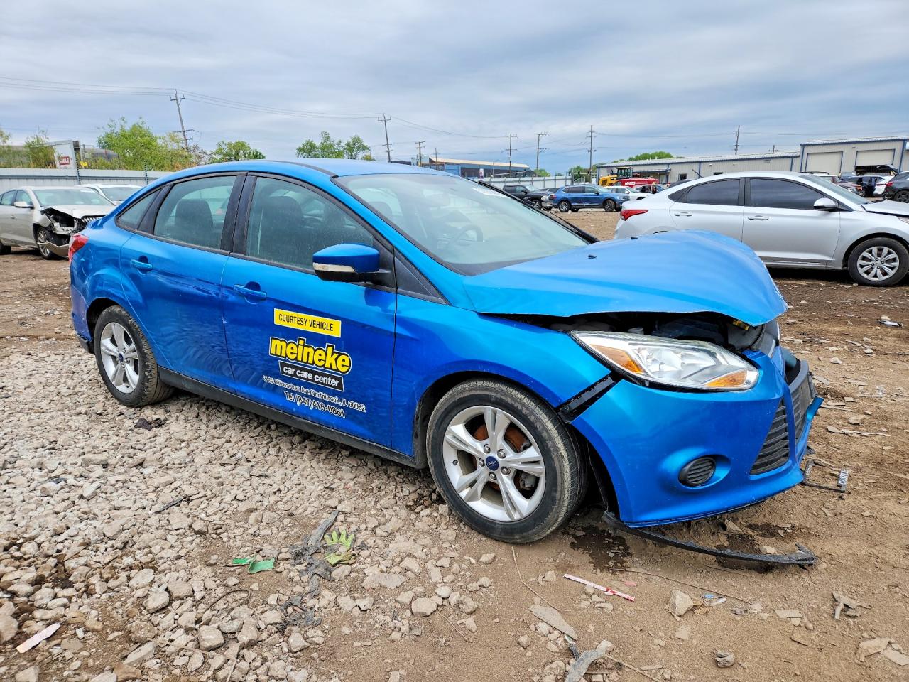 2013 Ford Focus Se Blue vin: 1FADP3F21DL164679