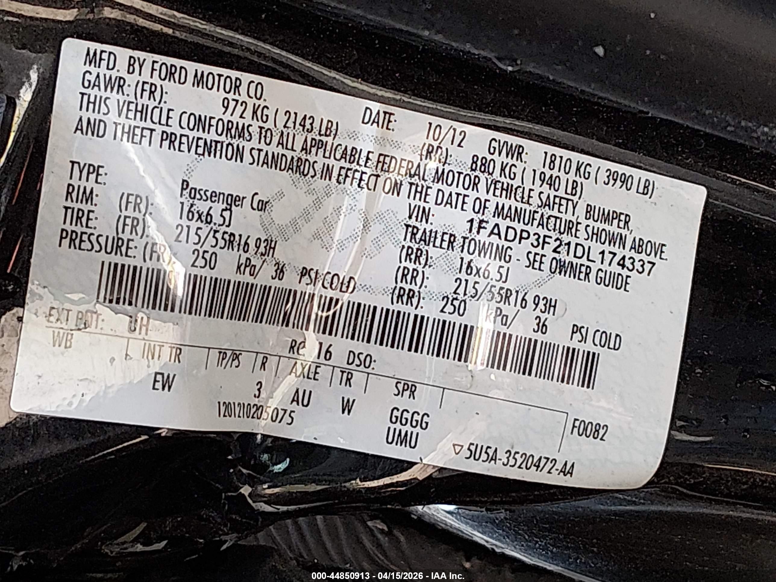 2013 Ford Focus Se Black vin: 1FADP3F21DL174337