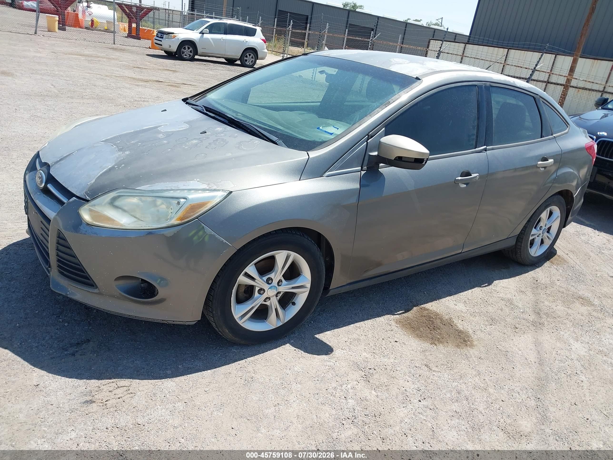 2013 Ford Focus Se Gray vin: 1FADP3F21DL190389