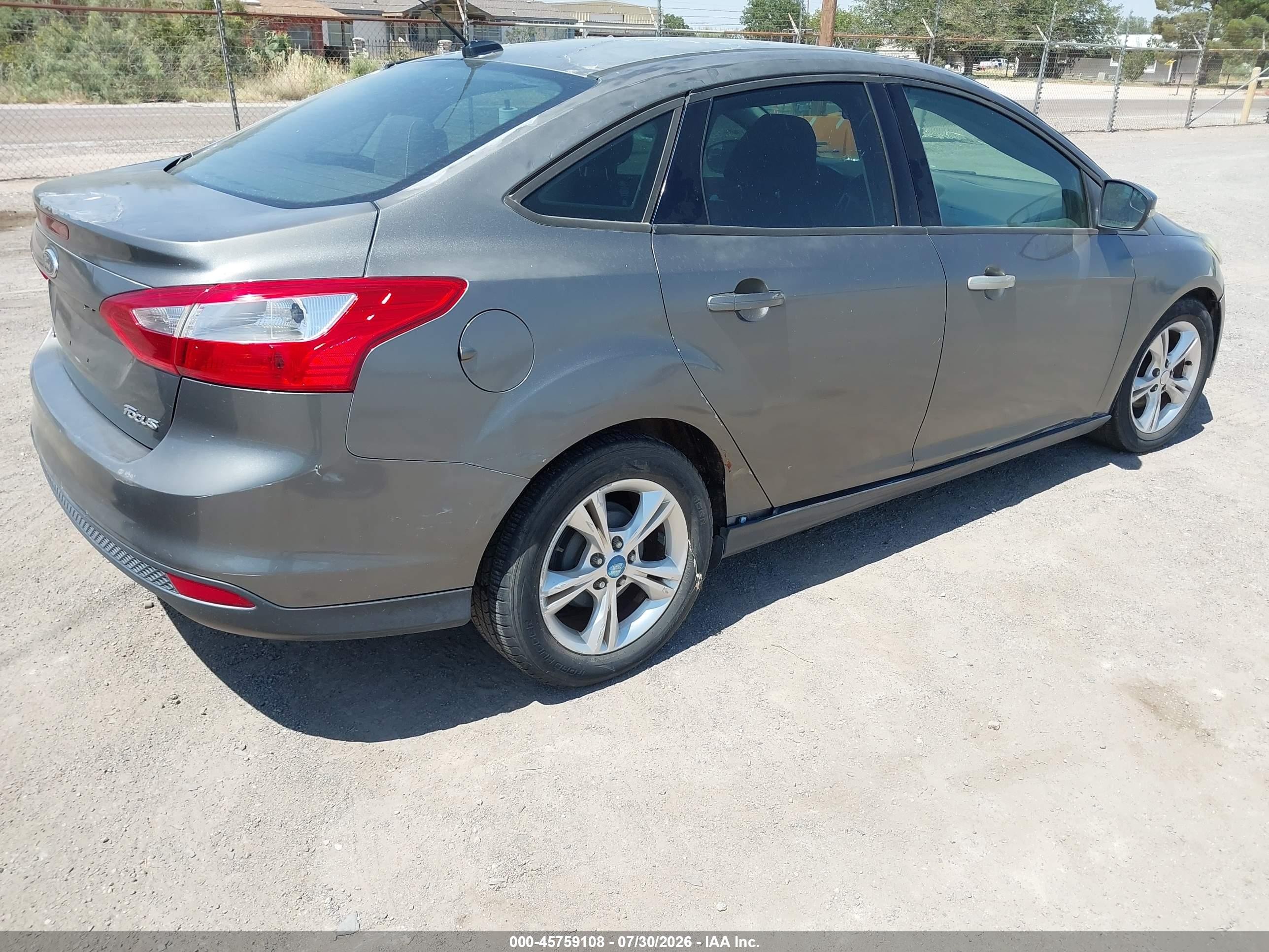 2013 Ford Focus Se Gray vin: 1FADP3F21DL190389