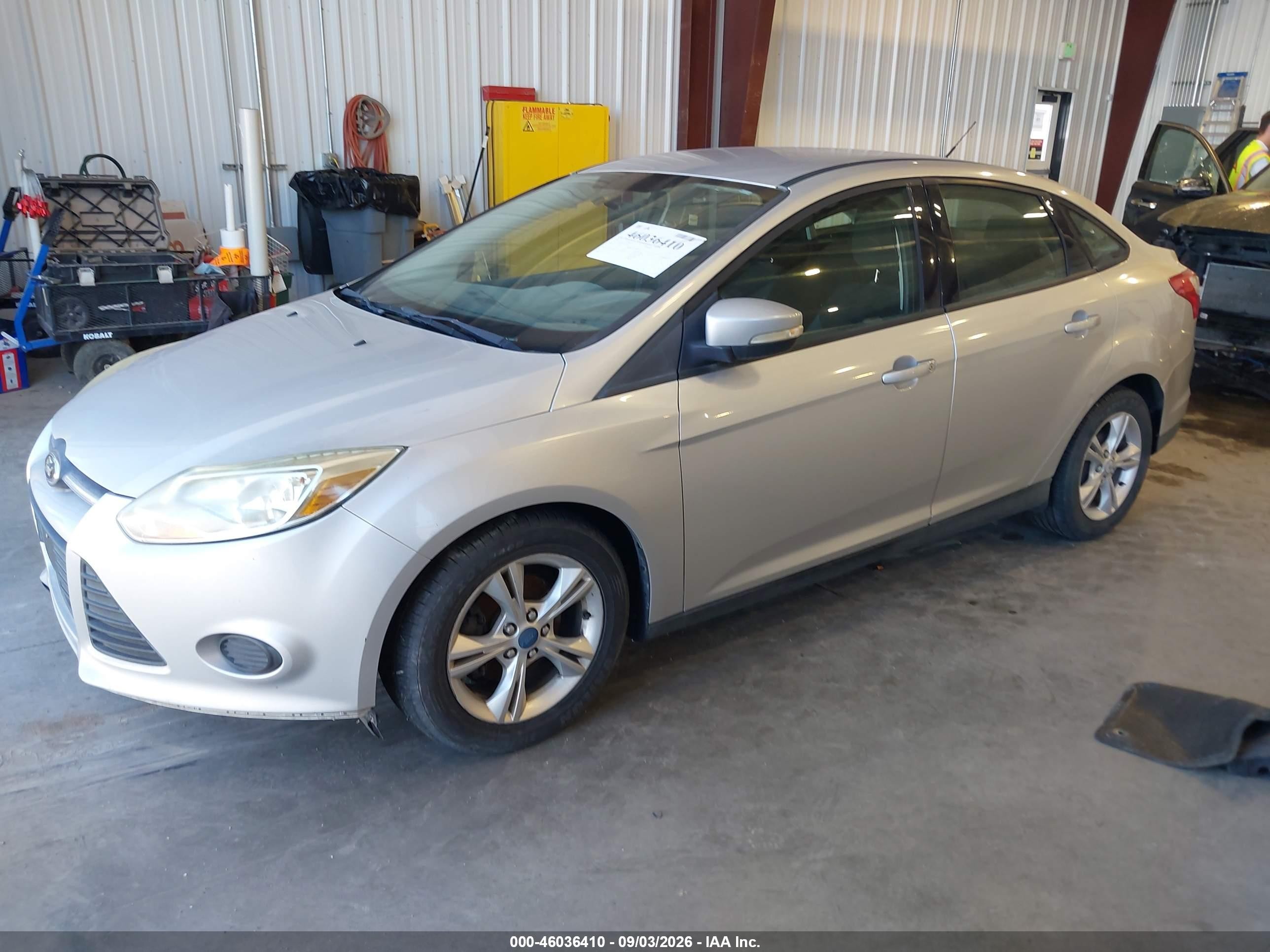 2013 Ford Focus Se Silver vin: 1FADP3F21DL190957