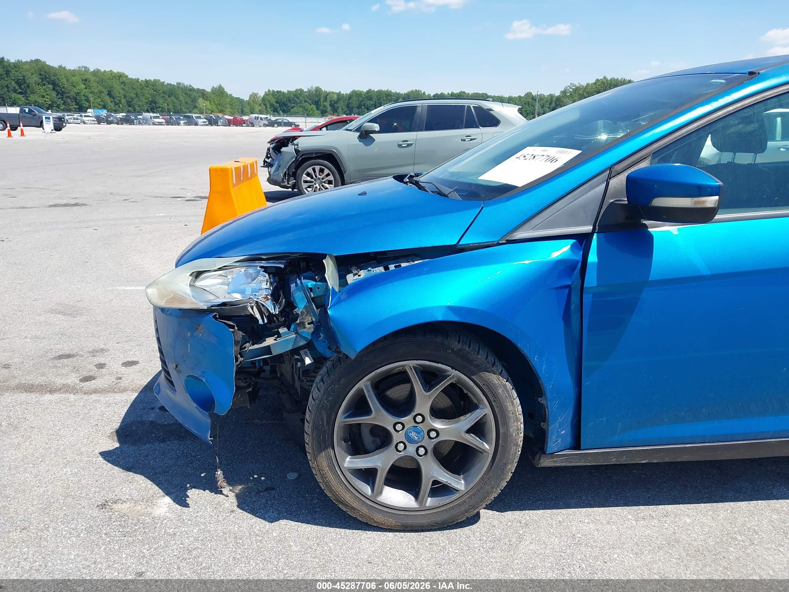 2013 Ford Focus Se Blue vin: 1FADP3F21DL217008