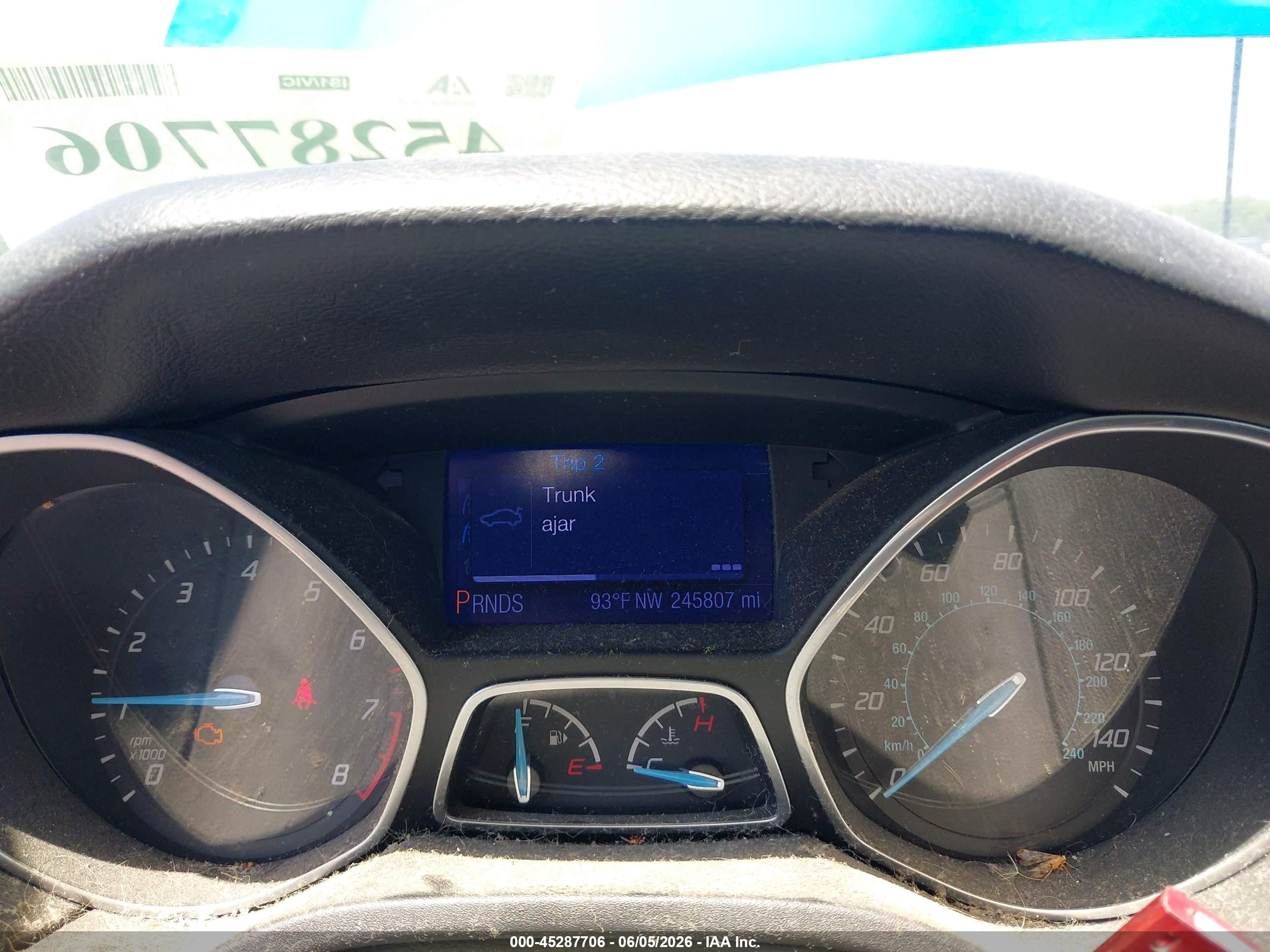 2013 Ford Focus Se Blue vin: 1FADP3F21DL217008