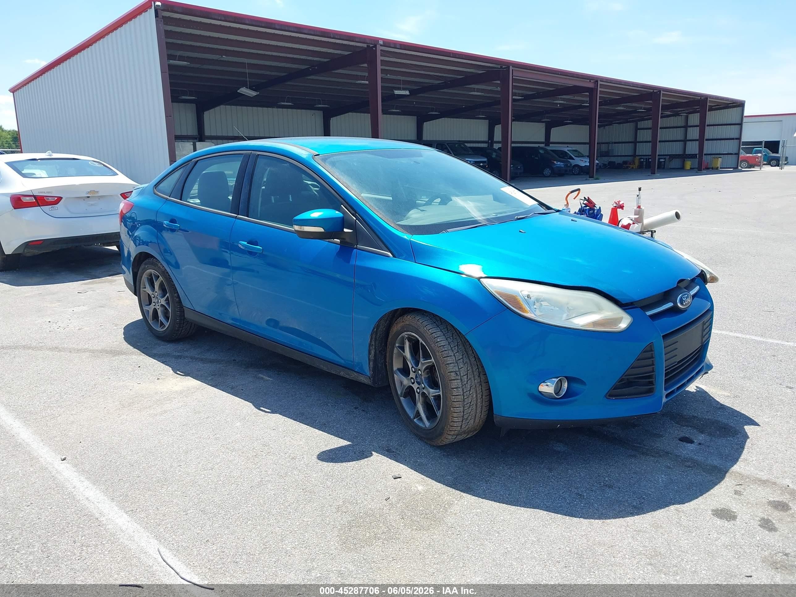 2013 Ford Focus Se Blue vin: 1FADP3F21DL217008