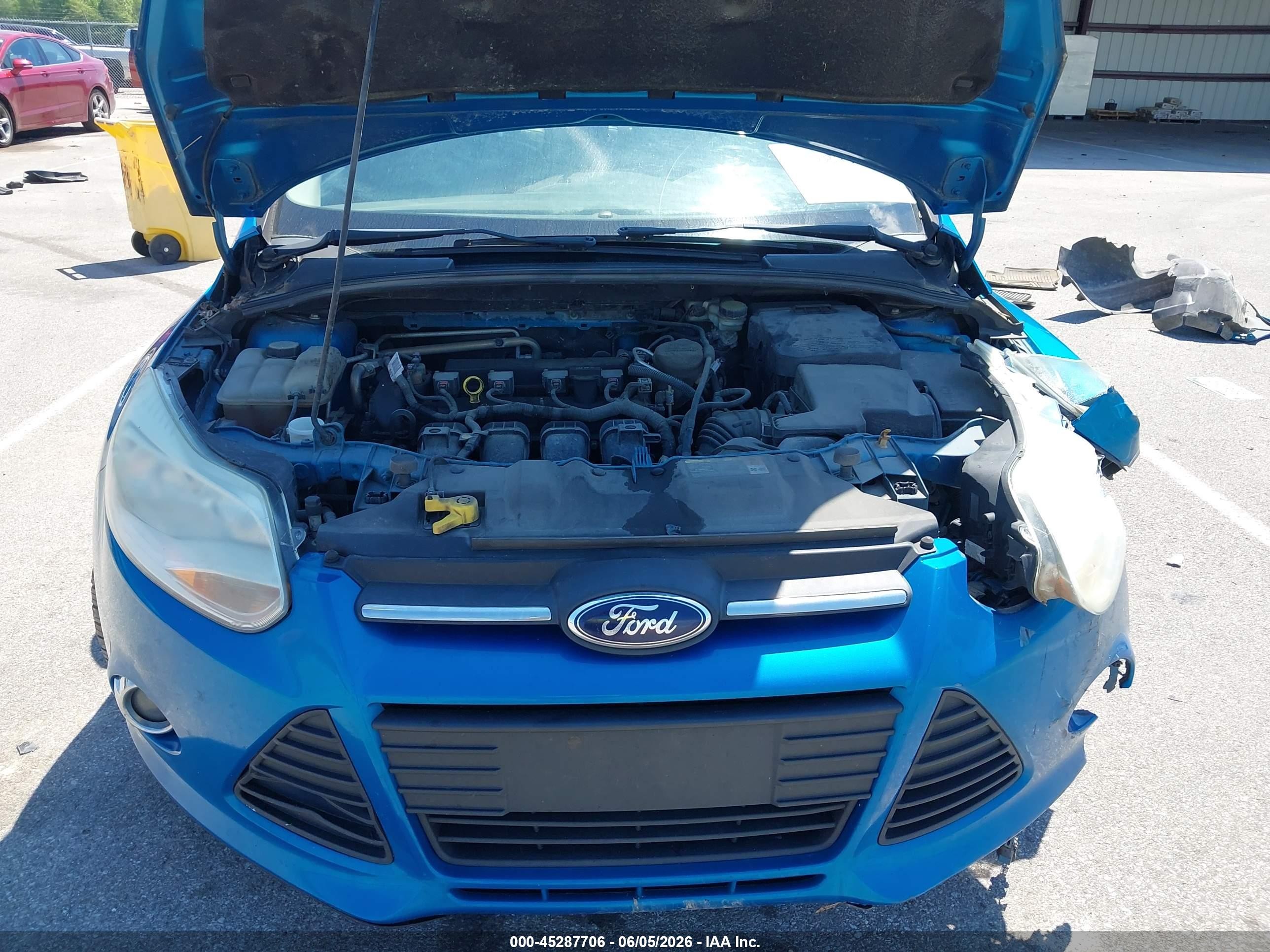 2013 Ford Focus Se Blue vin: 1FADP3F21DL217008