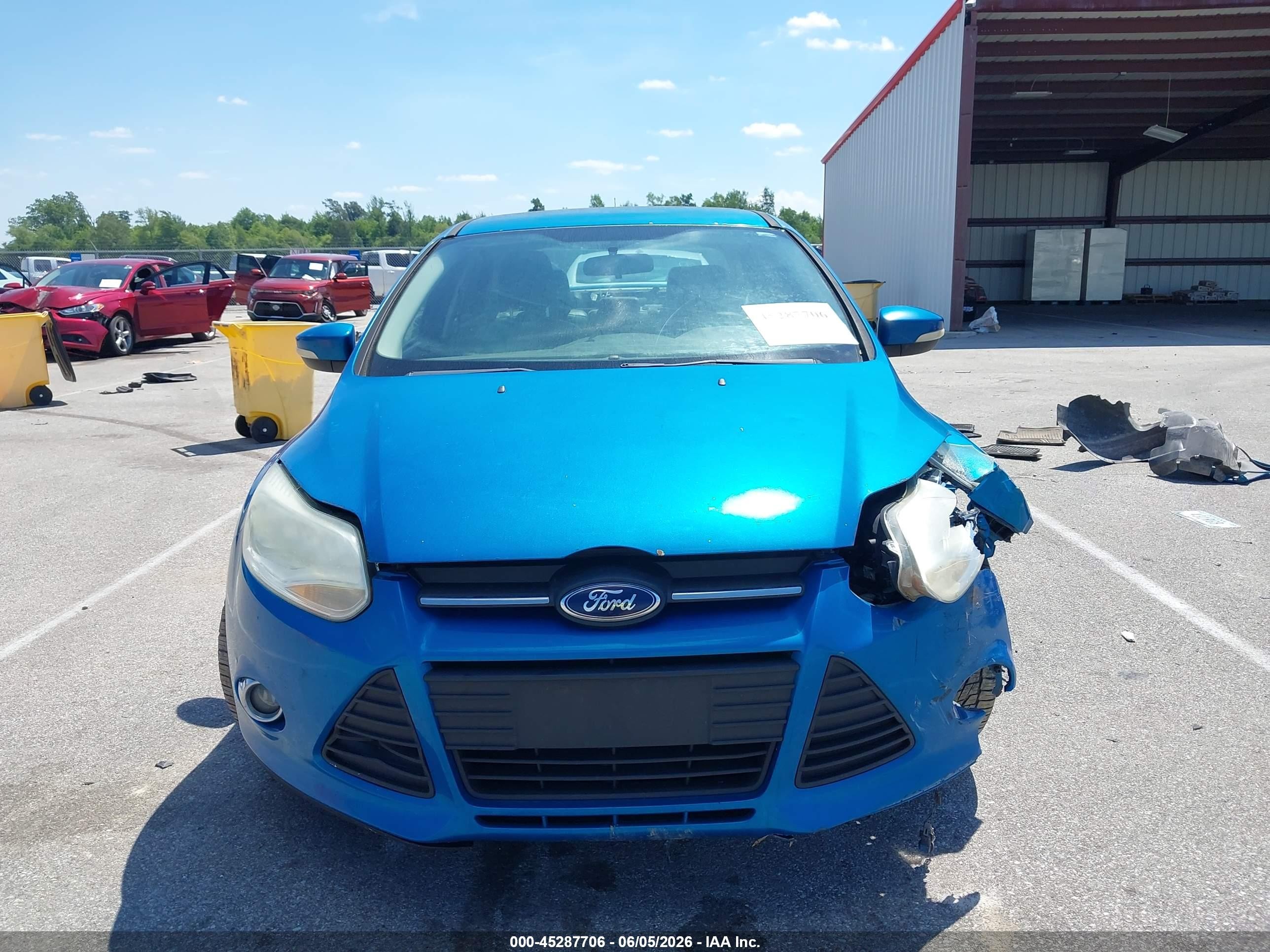 2013 Ford Focus Se Blue vin: 1FADP3F21DL217008