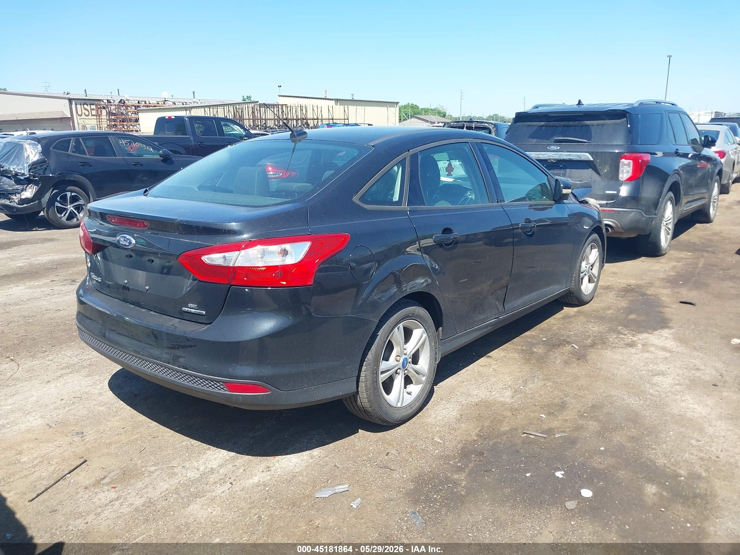 2013 Ford Focus Se Black vin: 1FADP3F21DL226601