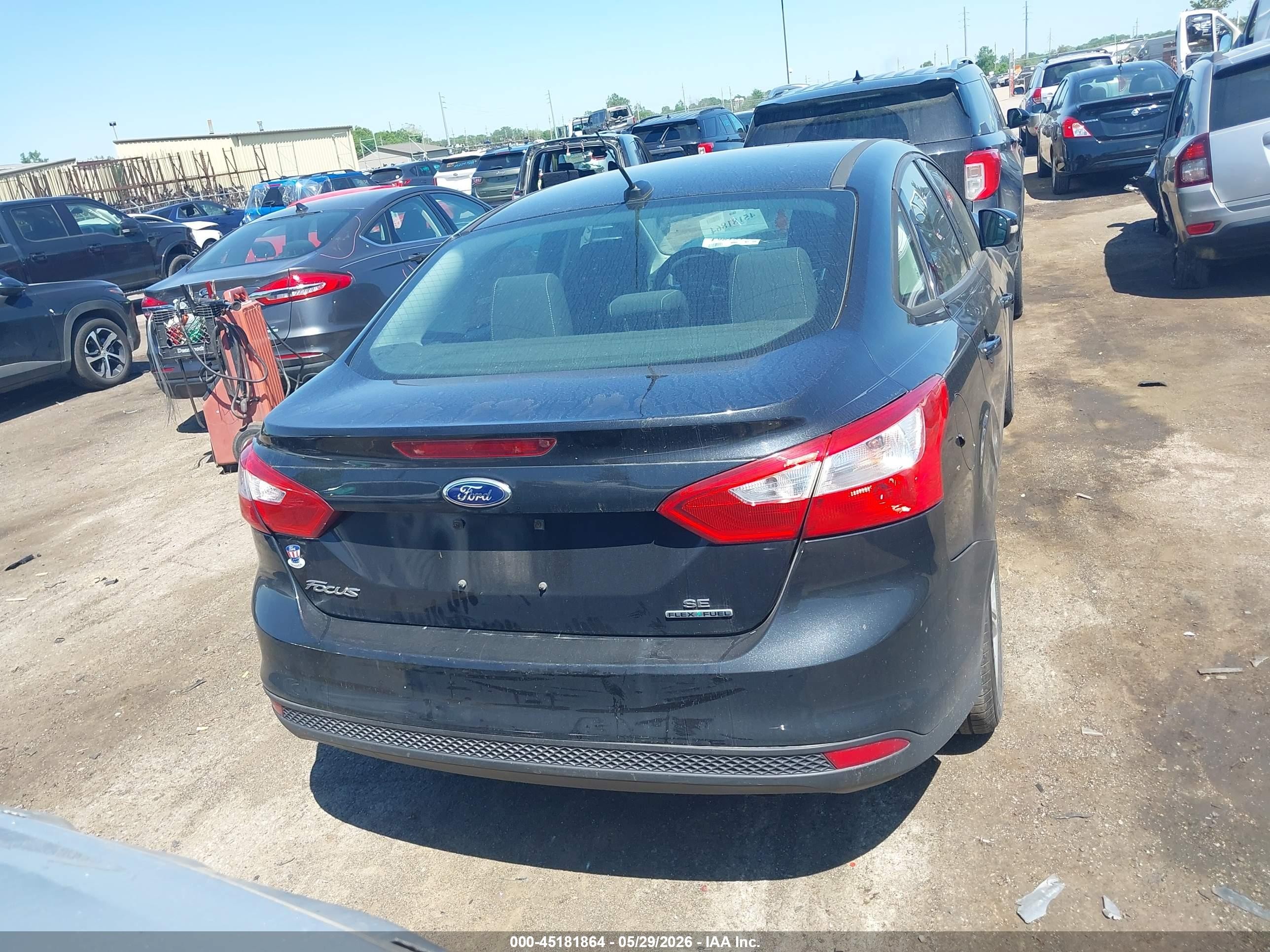2013 Ford Focus Se Black vin: 1FADP3F21DL226601