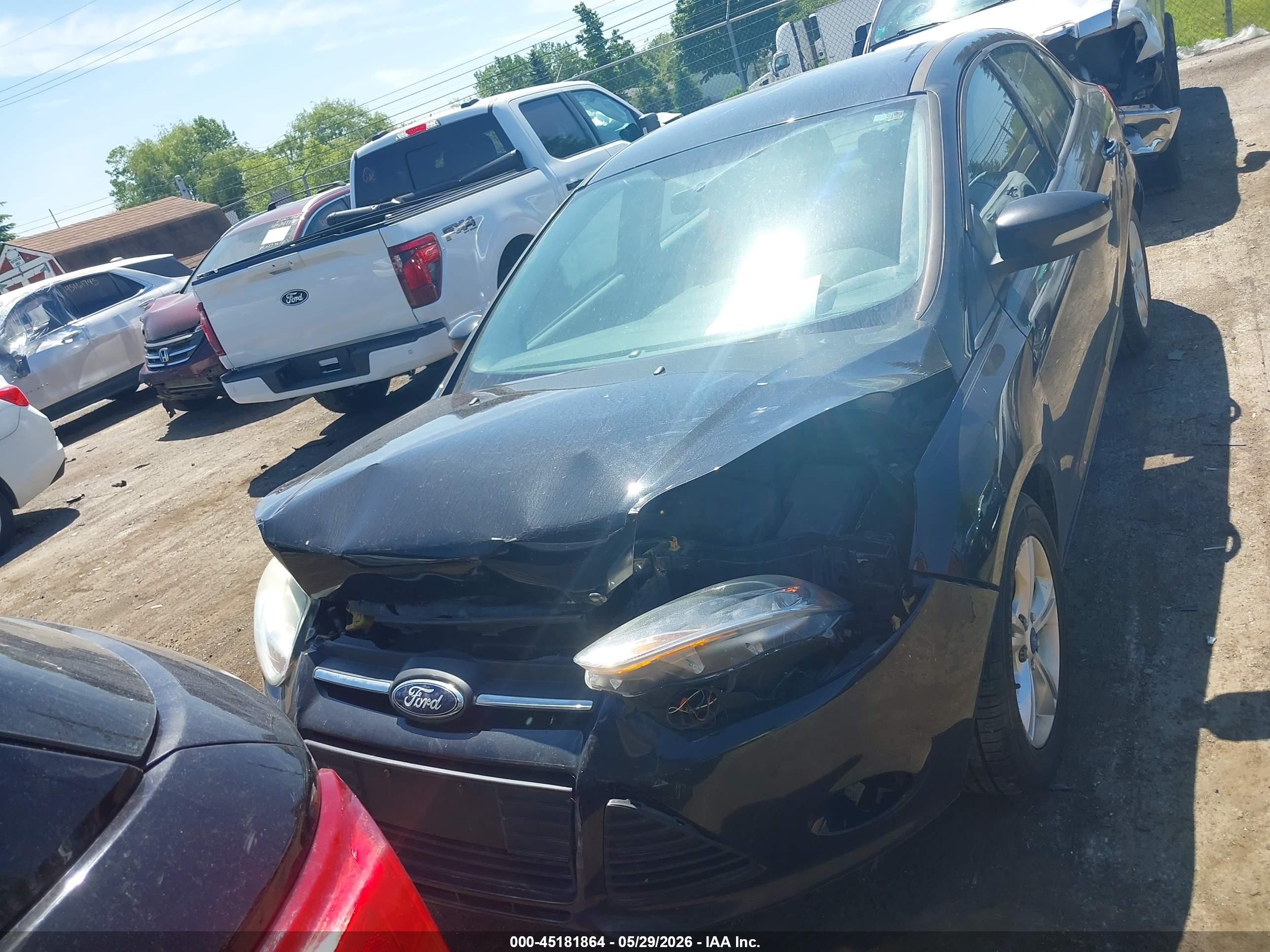 2013 Ford Focus Se Black vin: 1FADP3F21DL226601