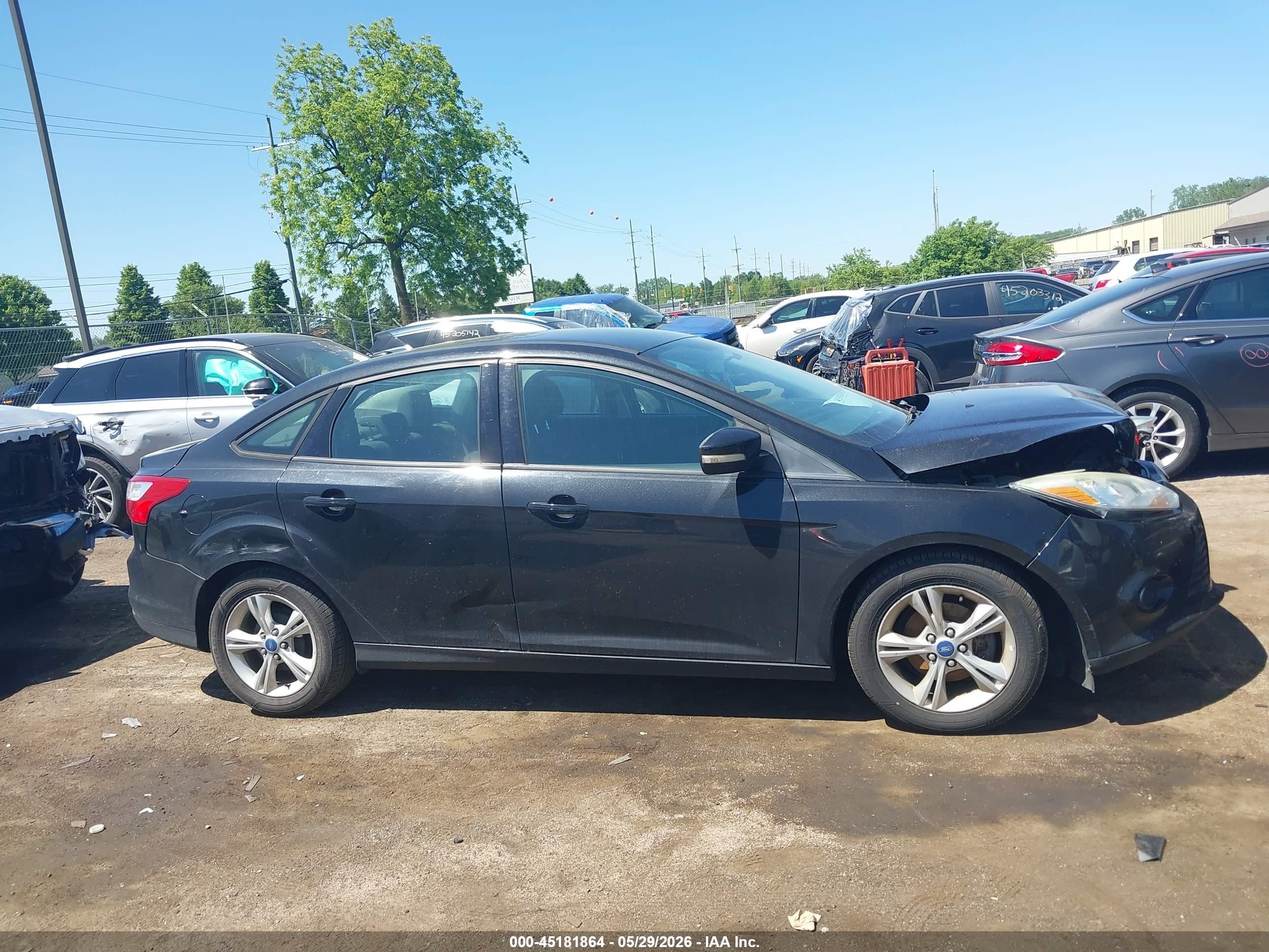 2013 Ford Focus Se Black vin: 1FADP3F21DL226601