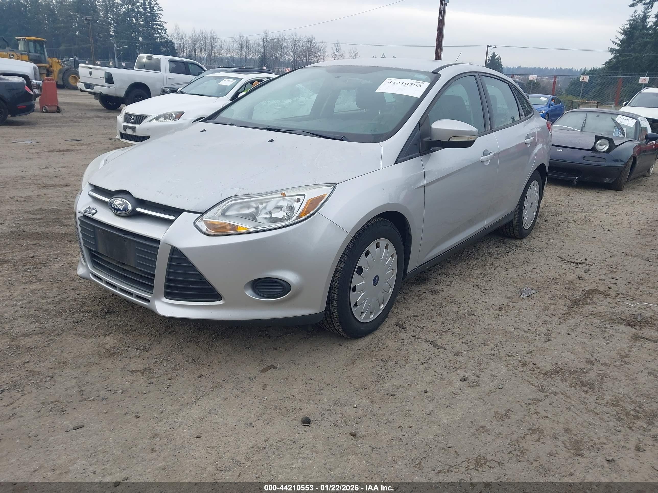 2013 Ford Focus Se Silver vin: 1FADP3F21DL235833