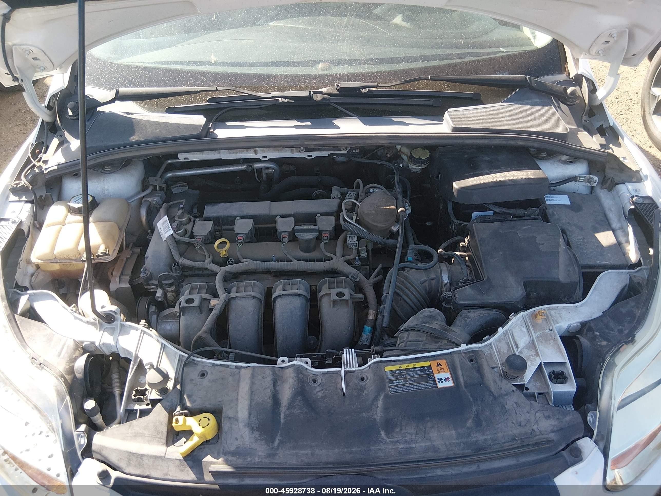 2013 Ford Focus Se White vin: 1FADP3F21DL290525