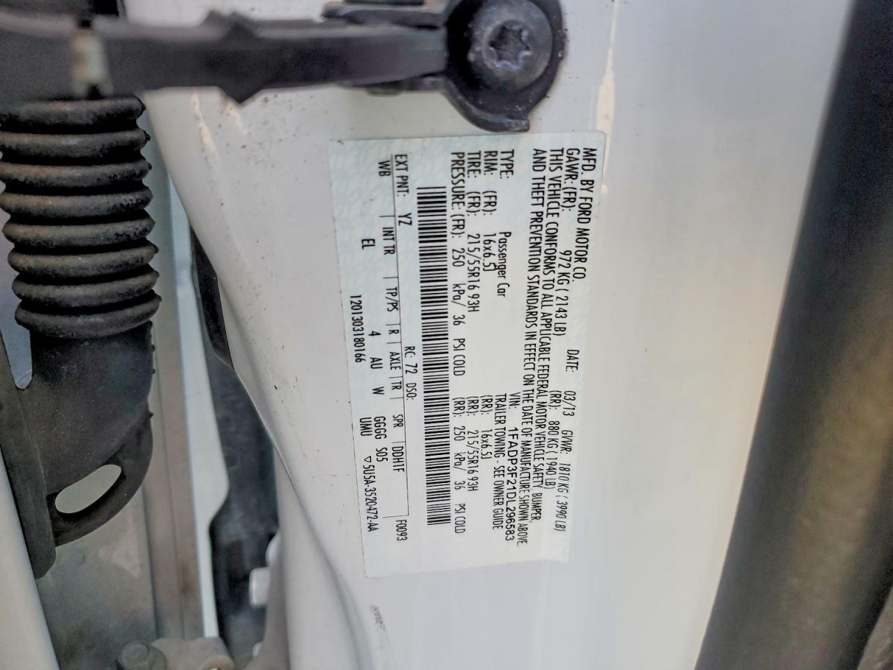 2013 Ford Focus Se Белый vin: 1FADP3F21DL296583