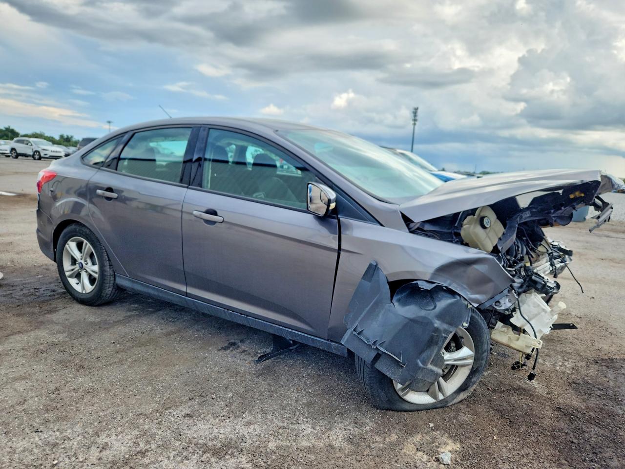 2013 Ford Focus Se Gray vin: 1FADP3F21DL305704