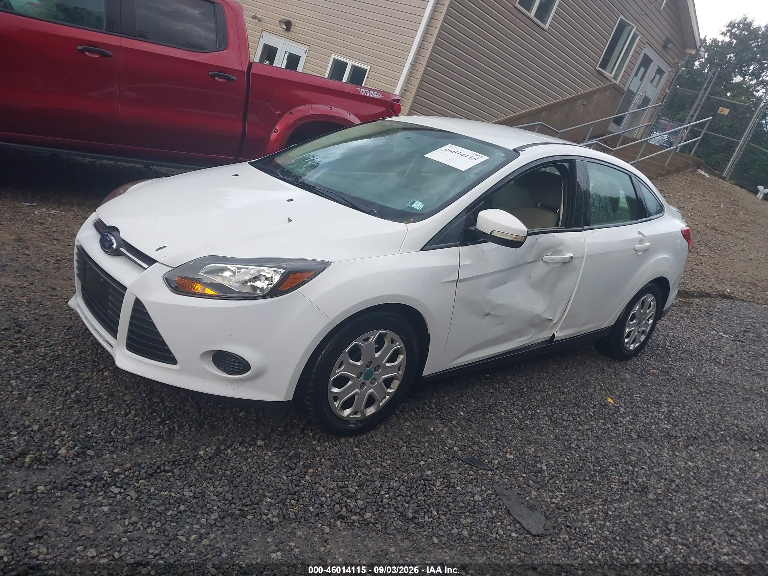 2013 Ford Focus Se White vin: 1FADP3F21DL321417