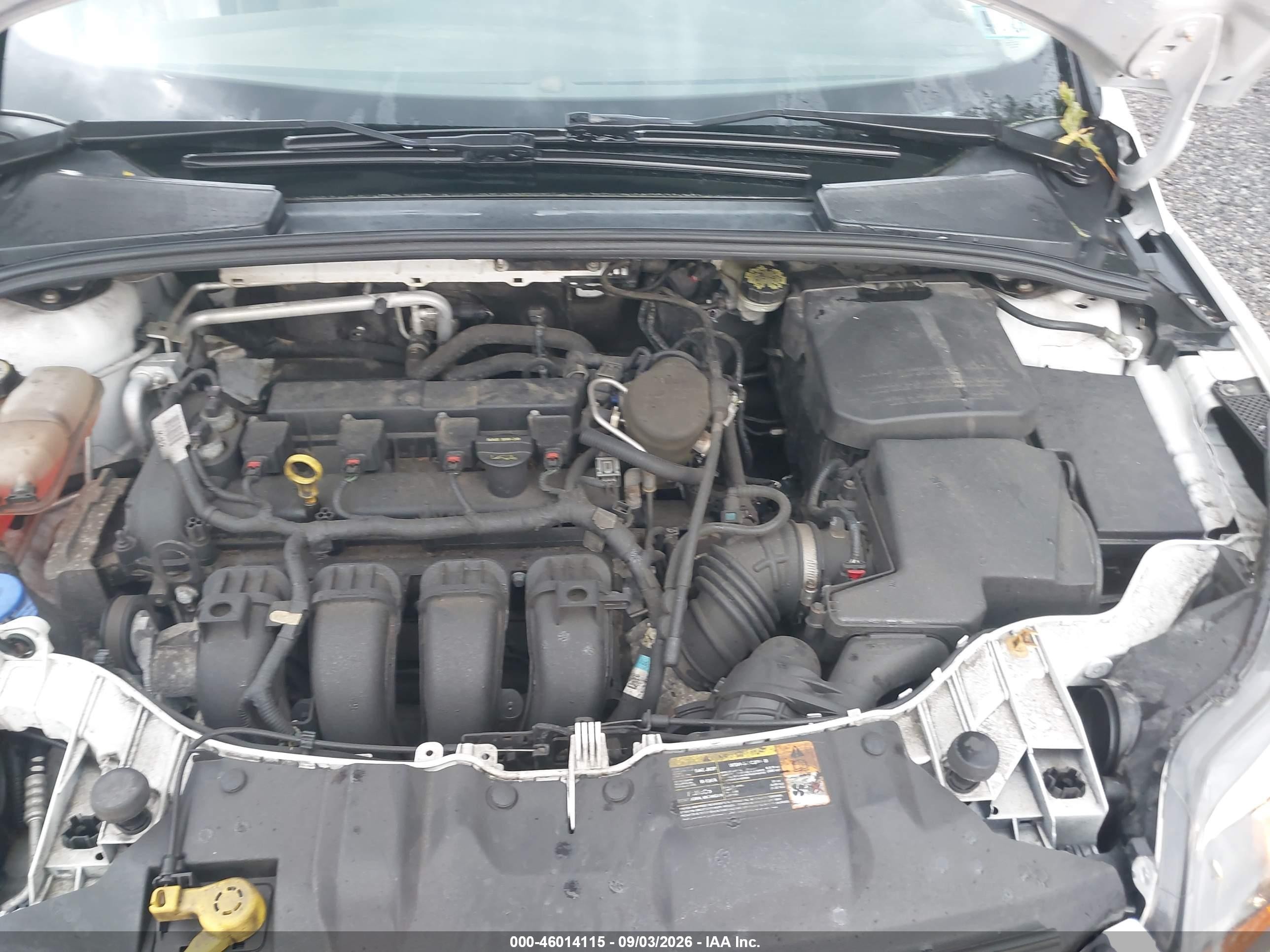 2013 Ford Focus Se White vin: 1FADP3F21DL321417