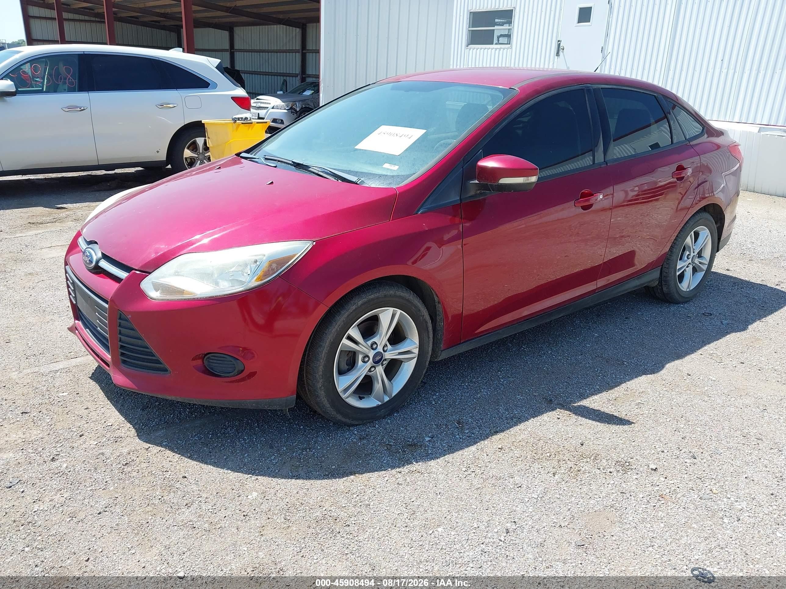 2013 Ford Focus Se Красный vin: 1FADP3F21DL343997
