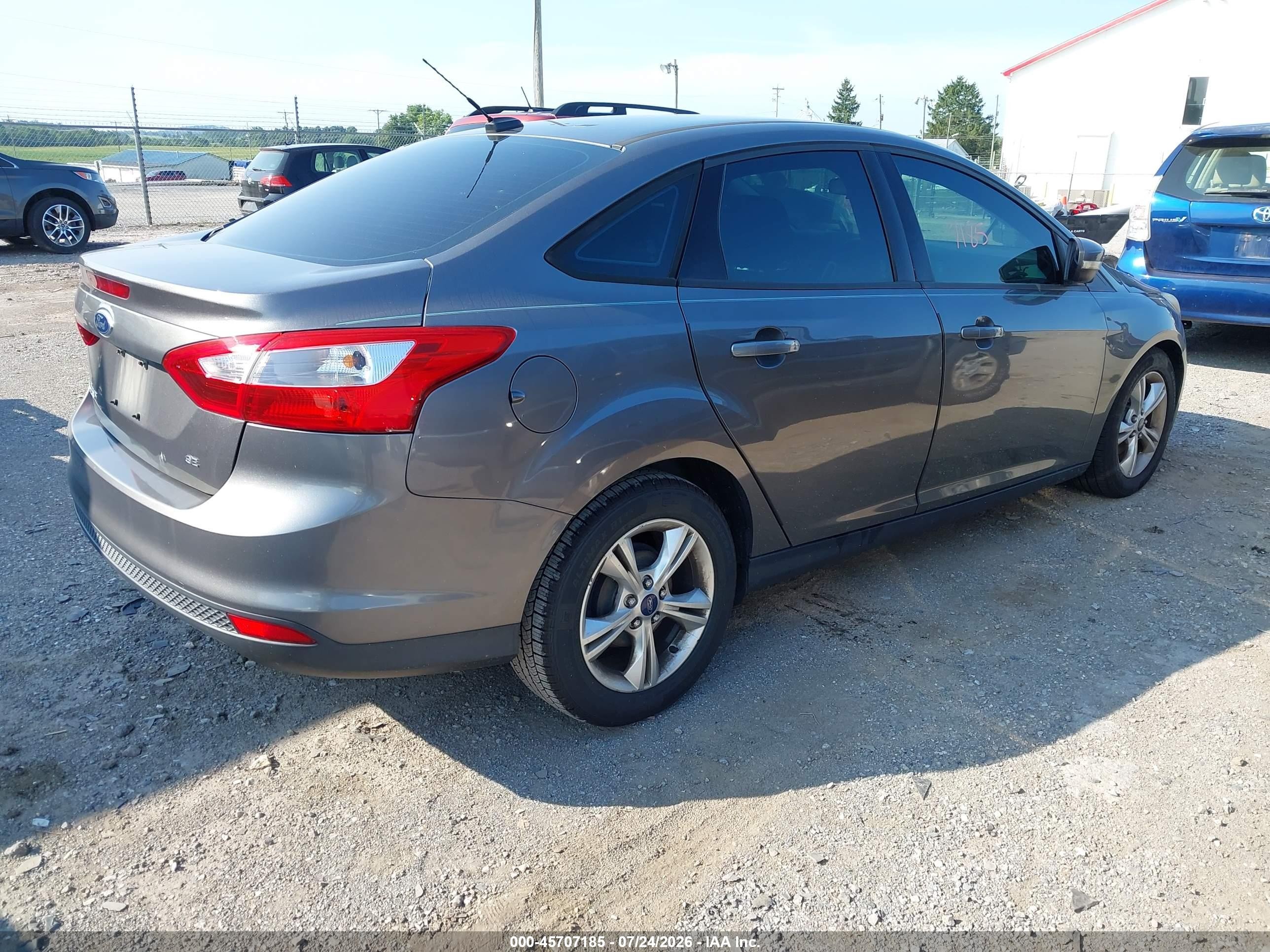 2013 Ford Focus Se Gray vin: 1FADP3F21DL348732