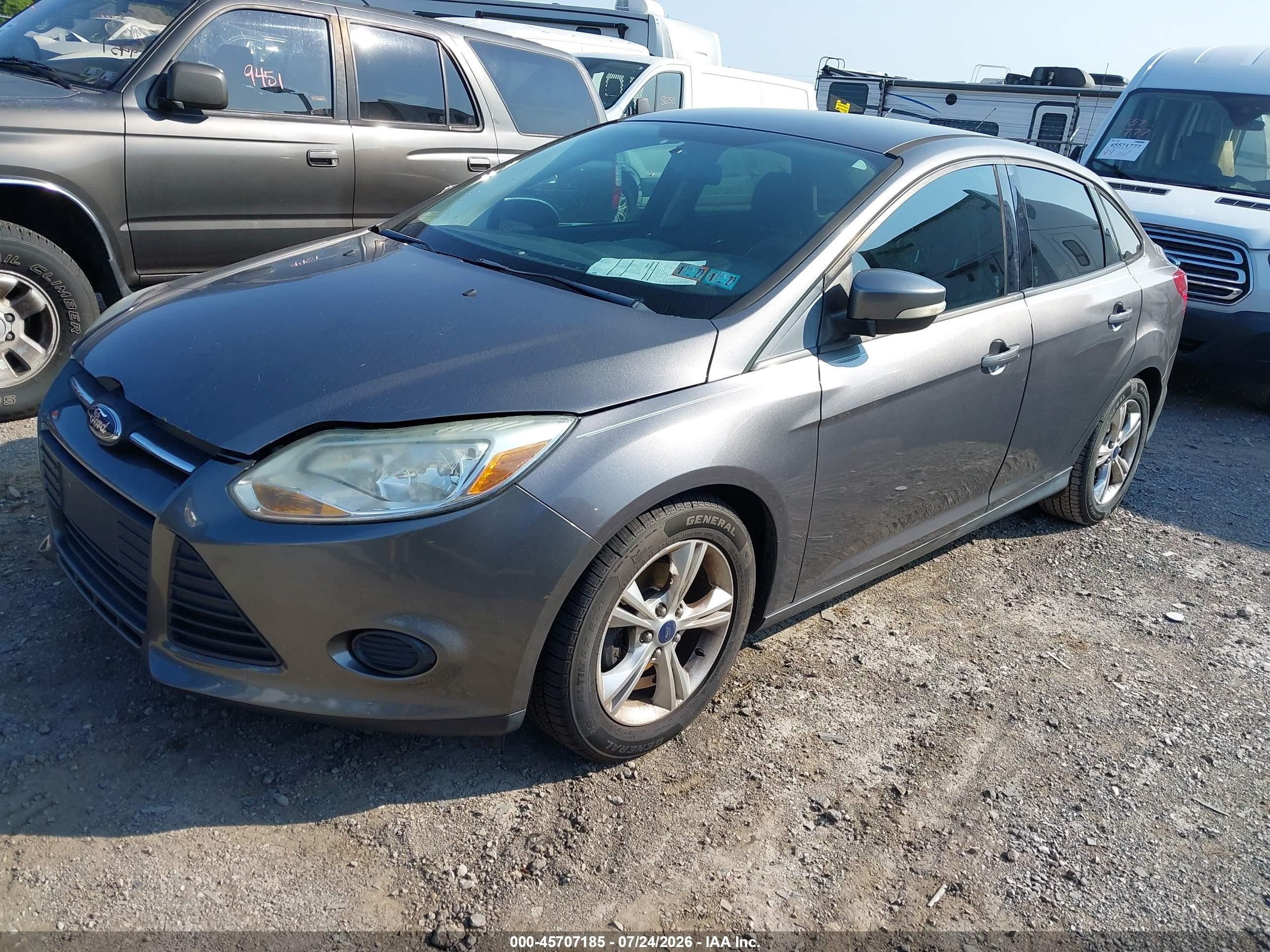 2013 Ford Focus Se Gray vin: 1FADP3F21DL348732