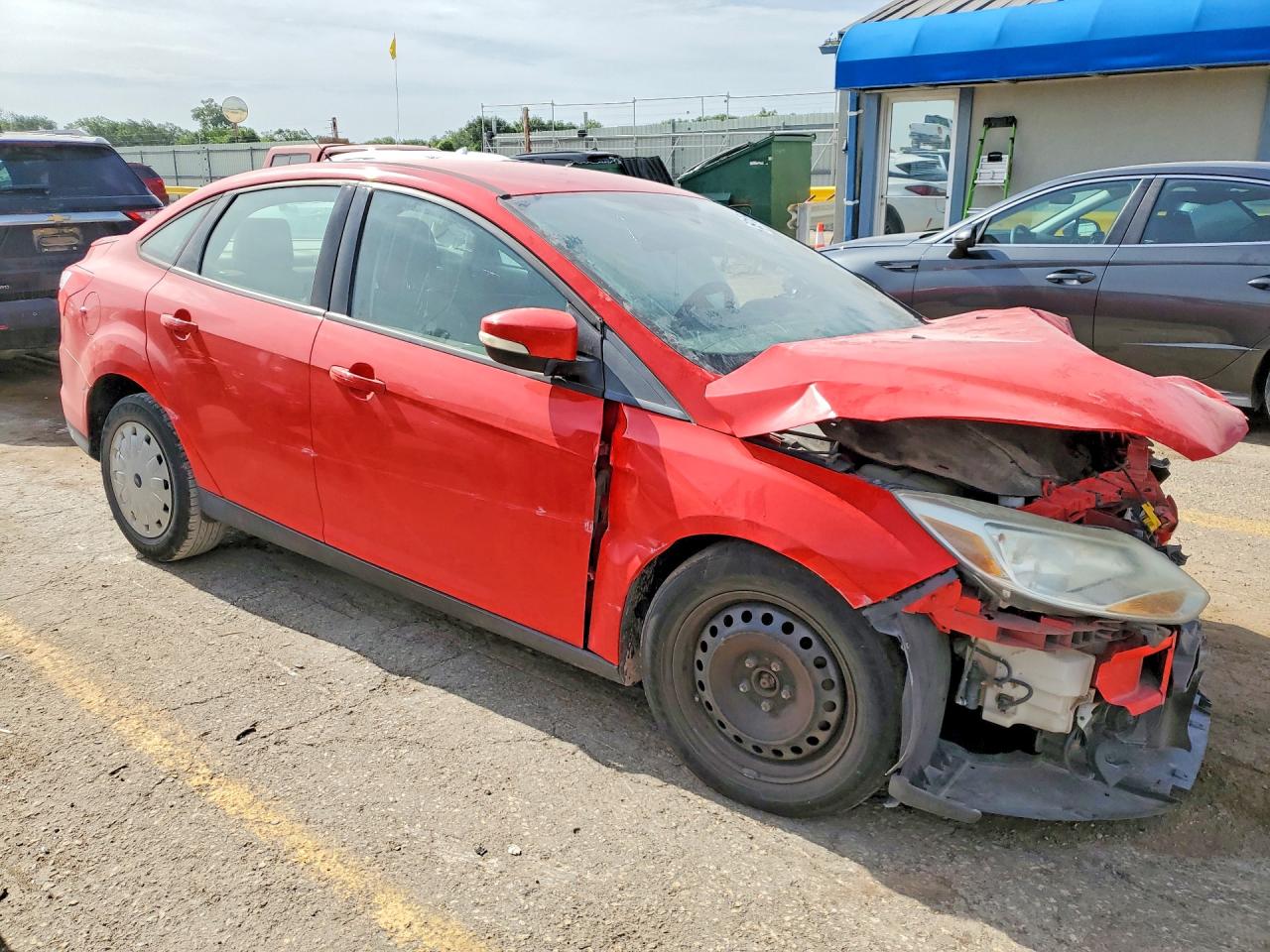 2013 Ford Focus Se Red vin: 1FADP3F21DL364137