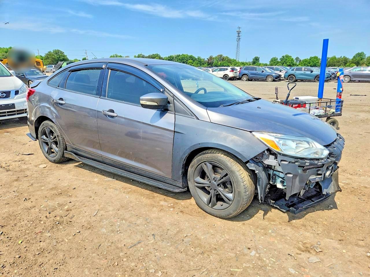 2013 Ford Focus Se Gray vin: 1FADP3F21DL378247