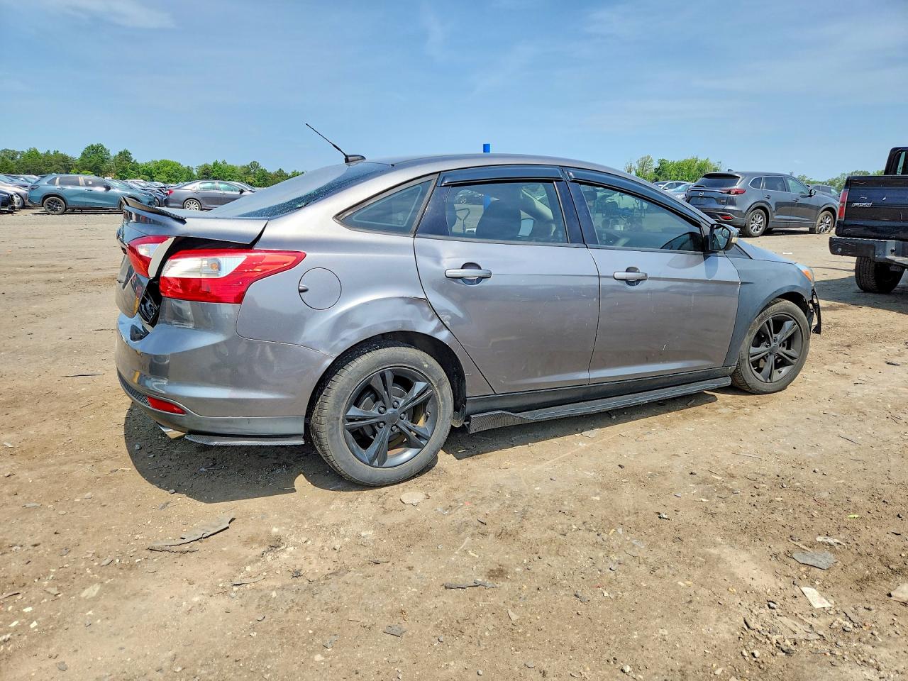 2013 Ford Focus Se Gray vin: 1FADP3F21DL378247