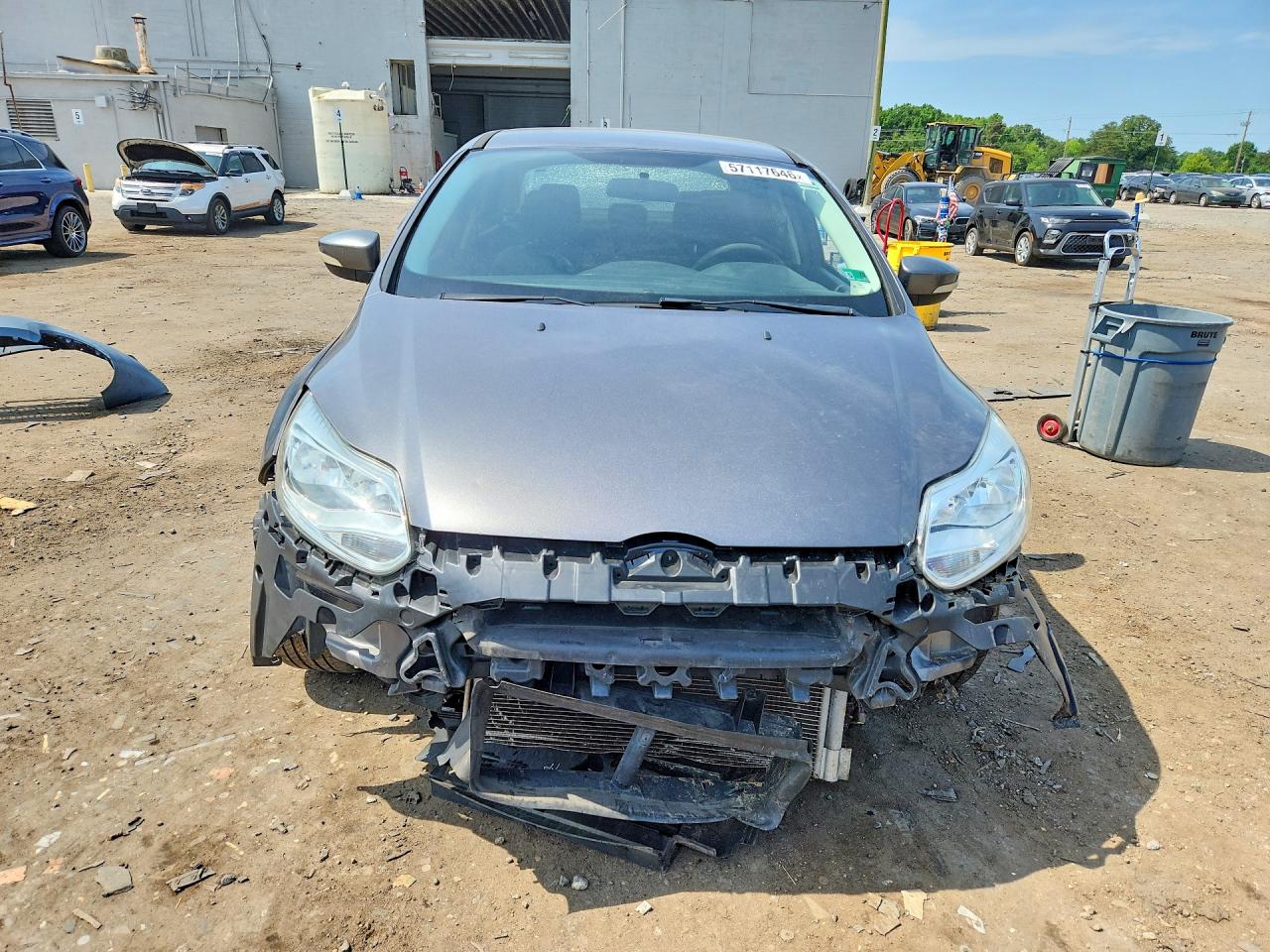 2013 Ford Focus Se Gray vin: 1FADP3F21DL378247