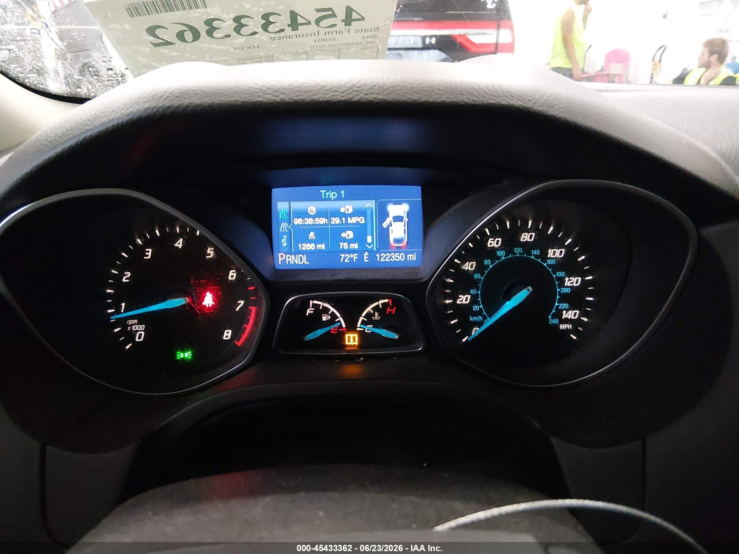 2014 Ford Focus Se Red vin: 1FADP3F21EL103172
