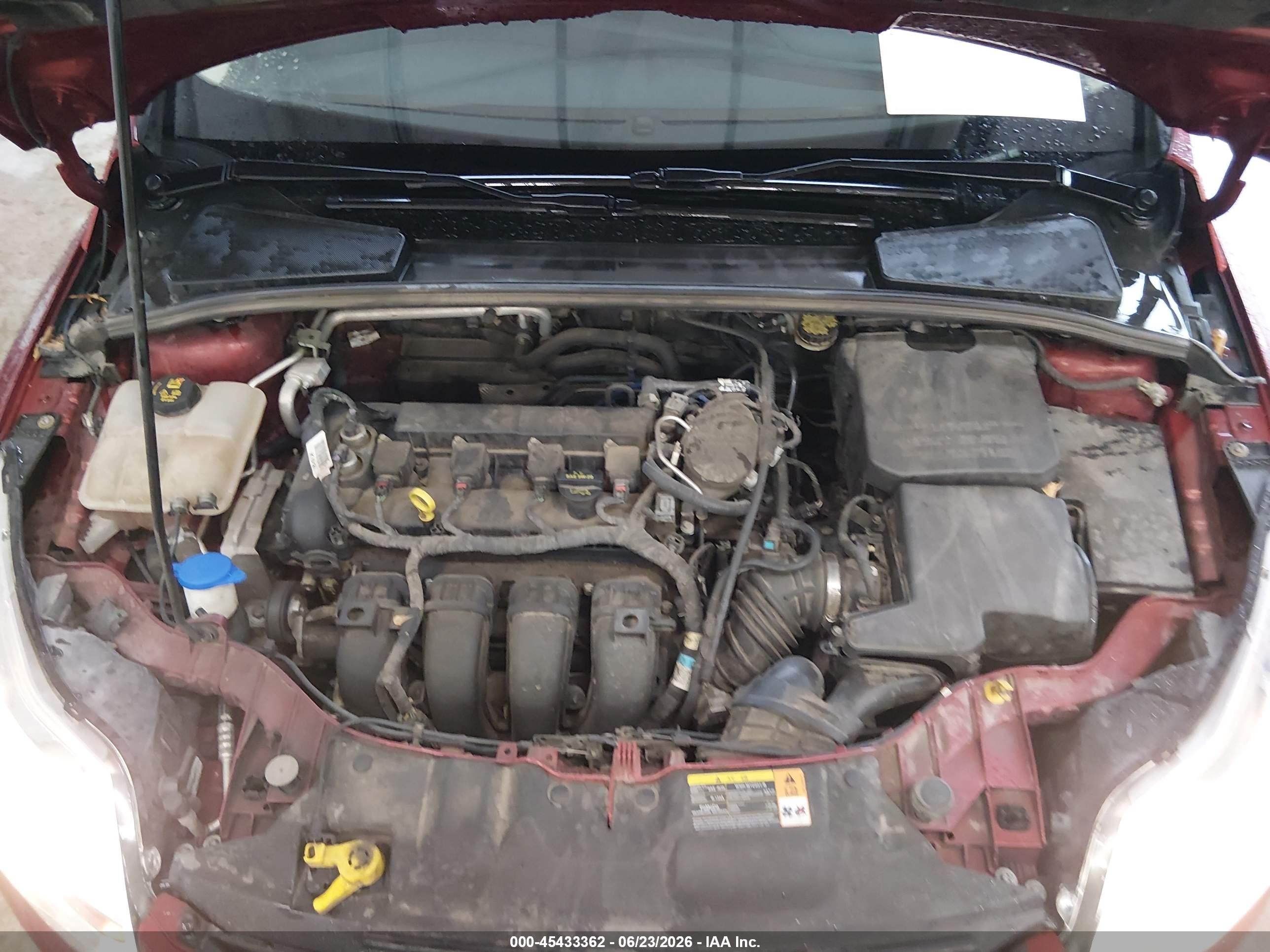 2014 Ford Focus Se Red vin: 1FADP3F21EL103172