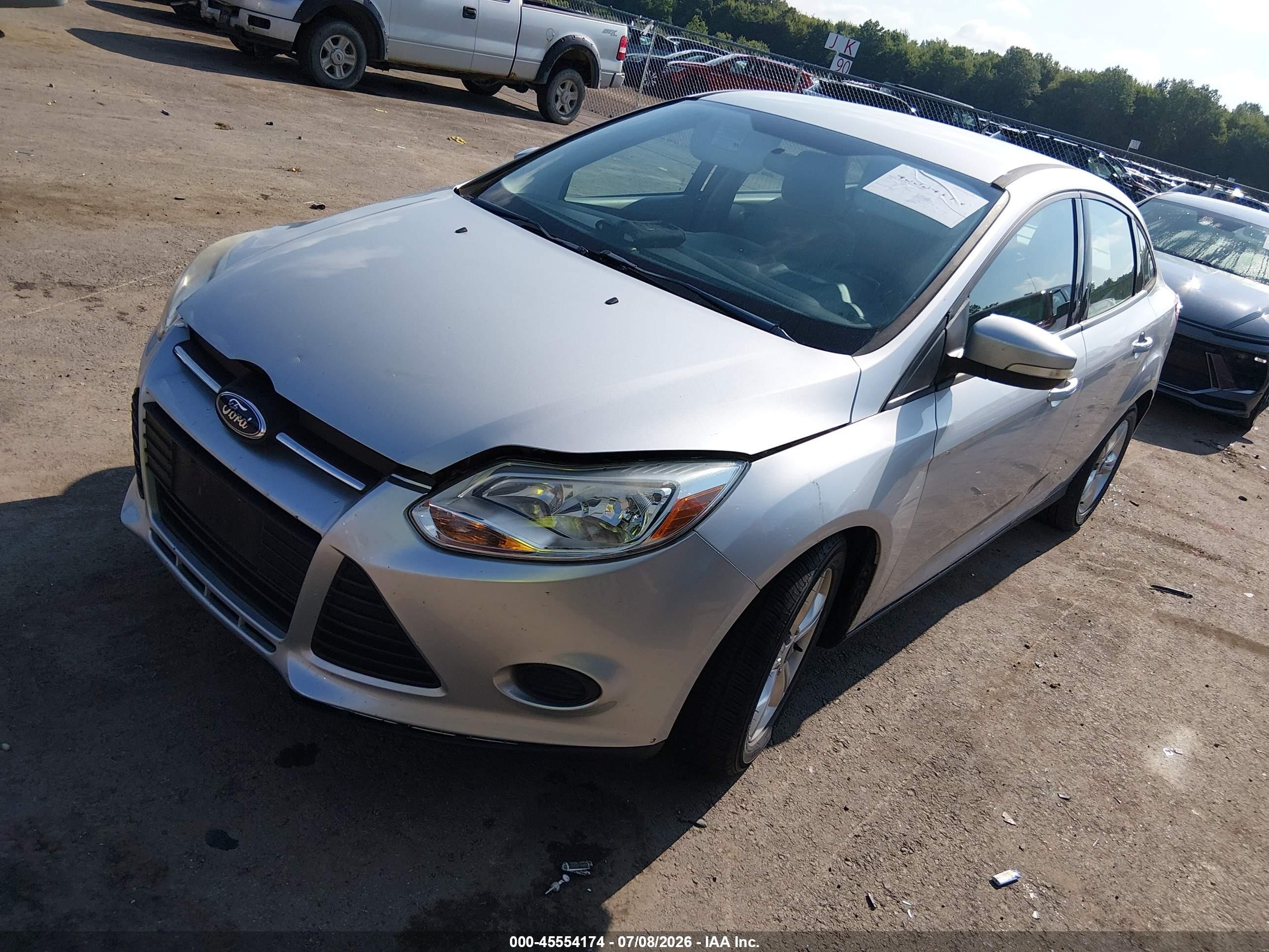 2014 Ford Focus Se Silver vin: 1FADP3F21EL106508