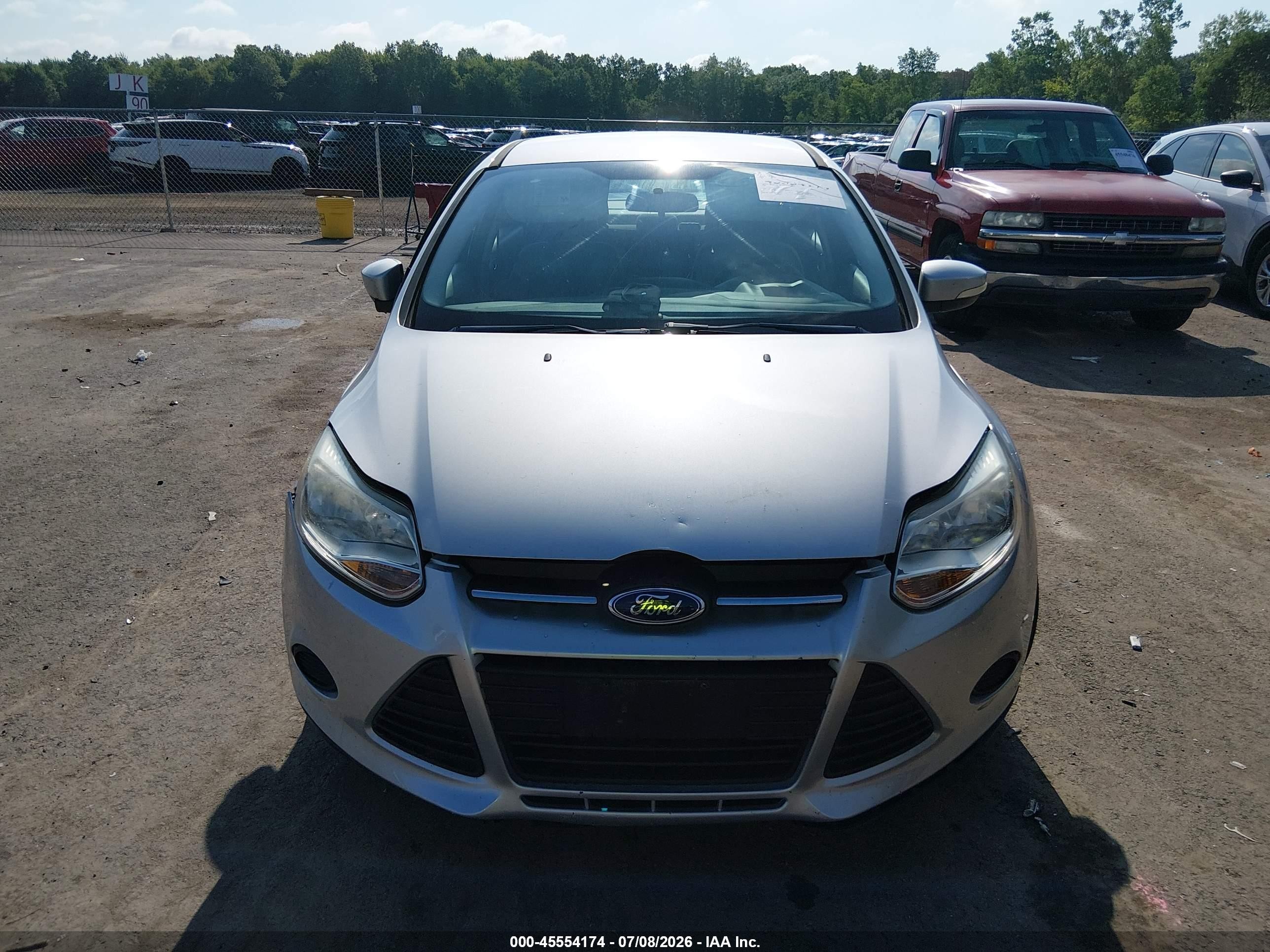 2014 Ford Focus Se Silver vin: 1FADP3F21EL106508