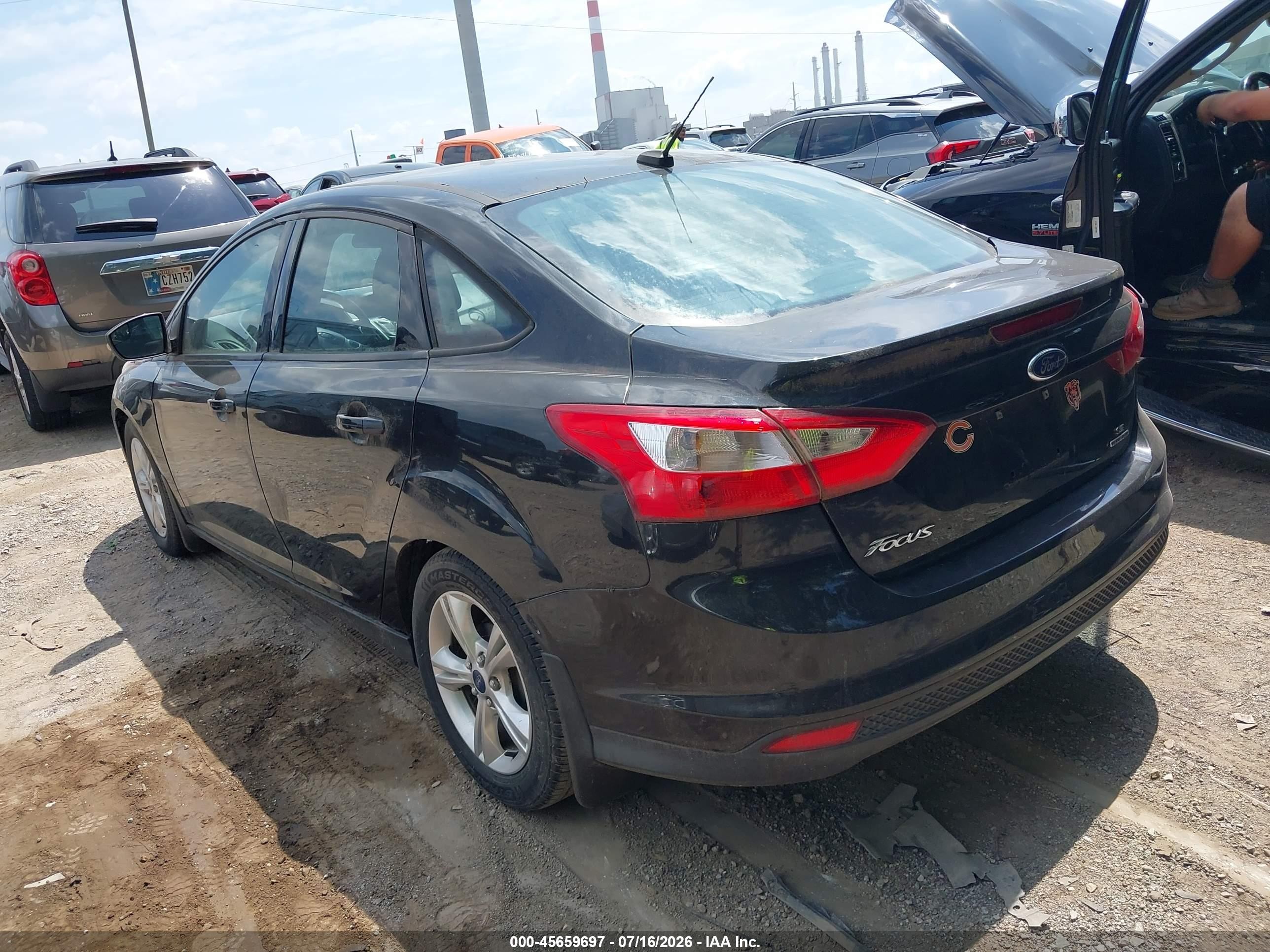 2014 Ford Focus Se Black vin: 1FADP3F21EL108212