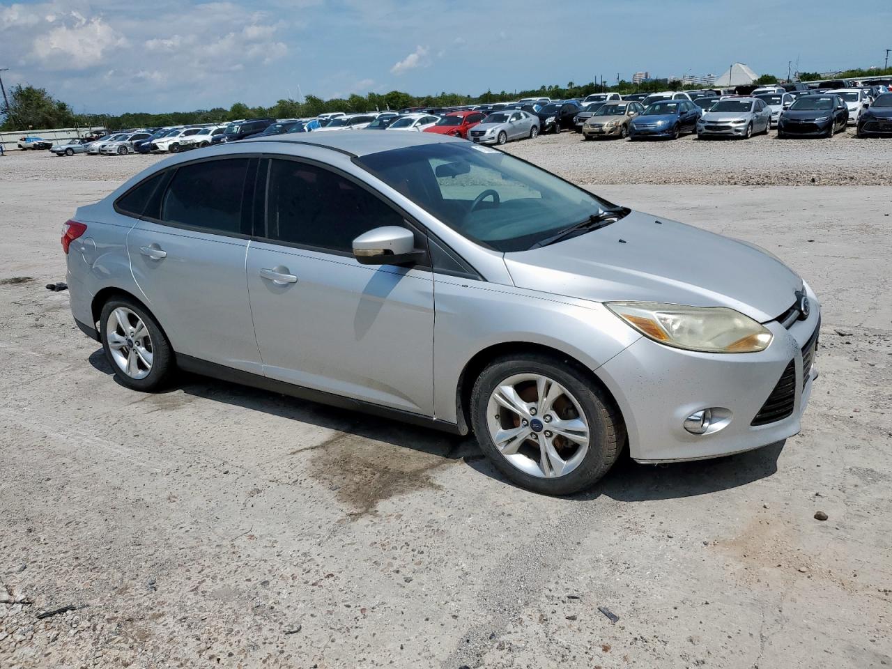 2014 Ford Focus Se Silver vin: 1FADP3F21EL123180