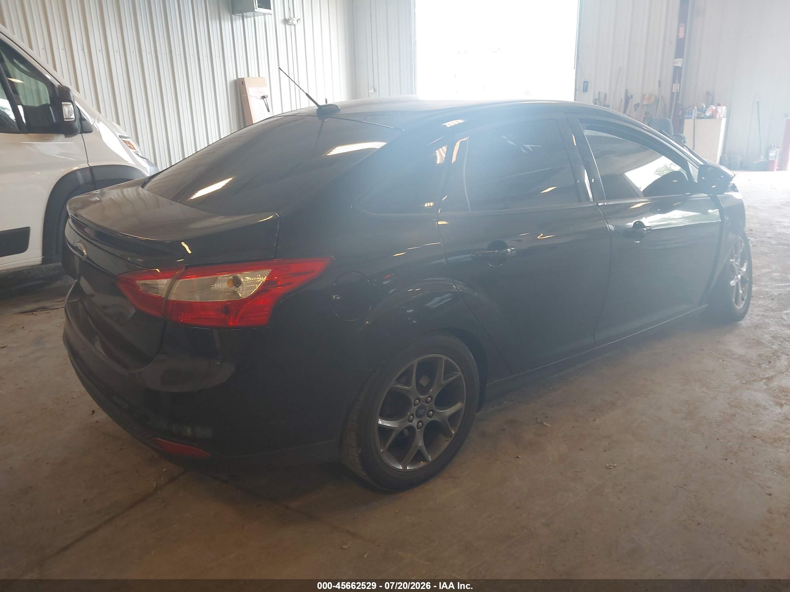 2014 Ford Focus Se Black vin: 1FADP3F21EL137287