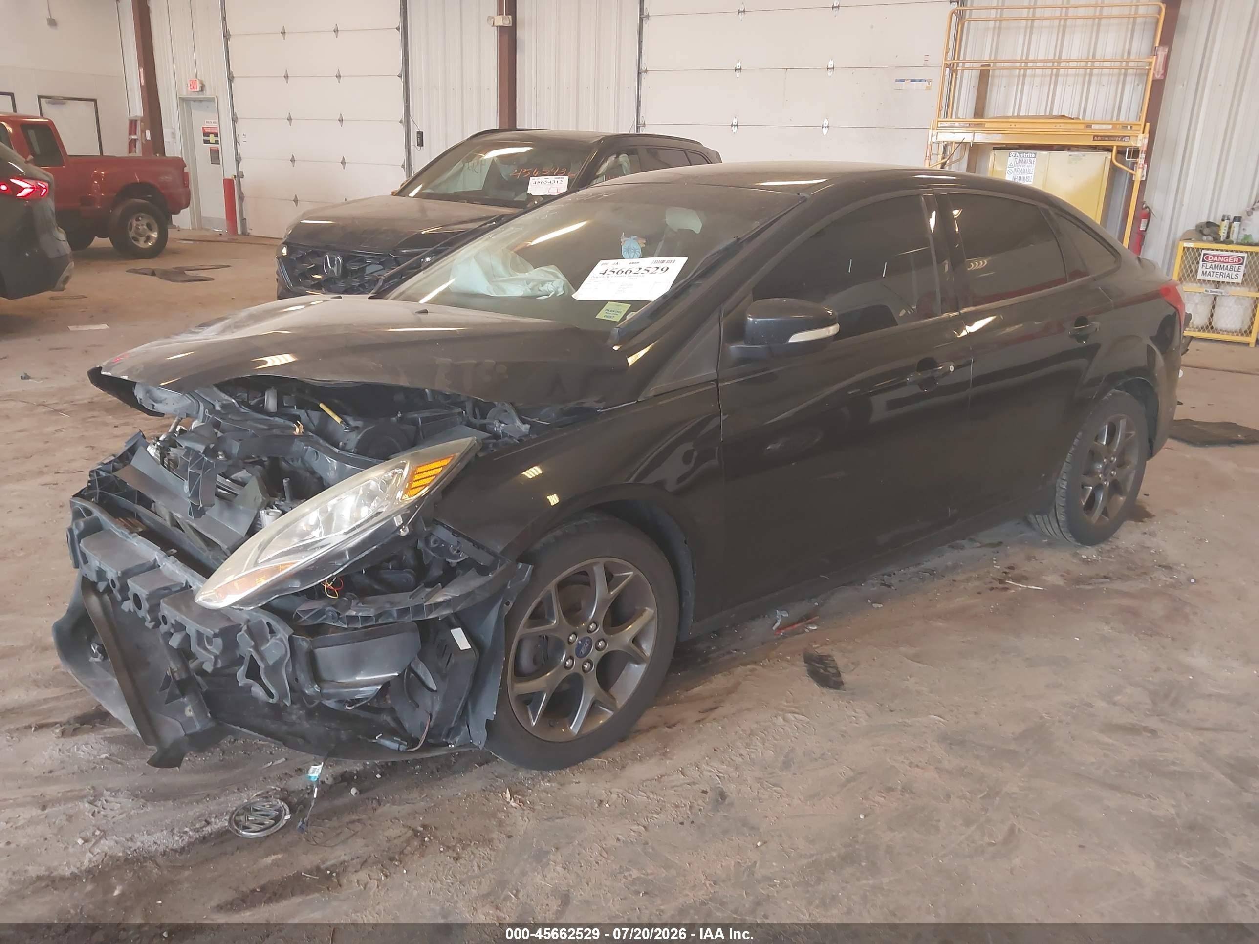 2014 Ford Focus Se Black vin: 1FADP3F21EL137287