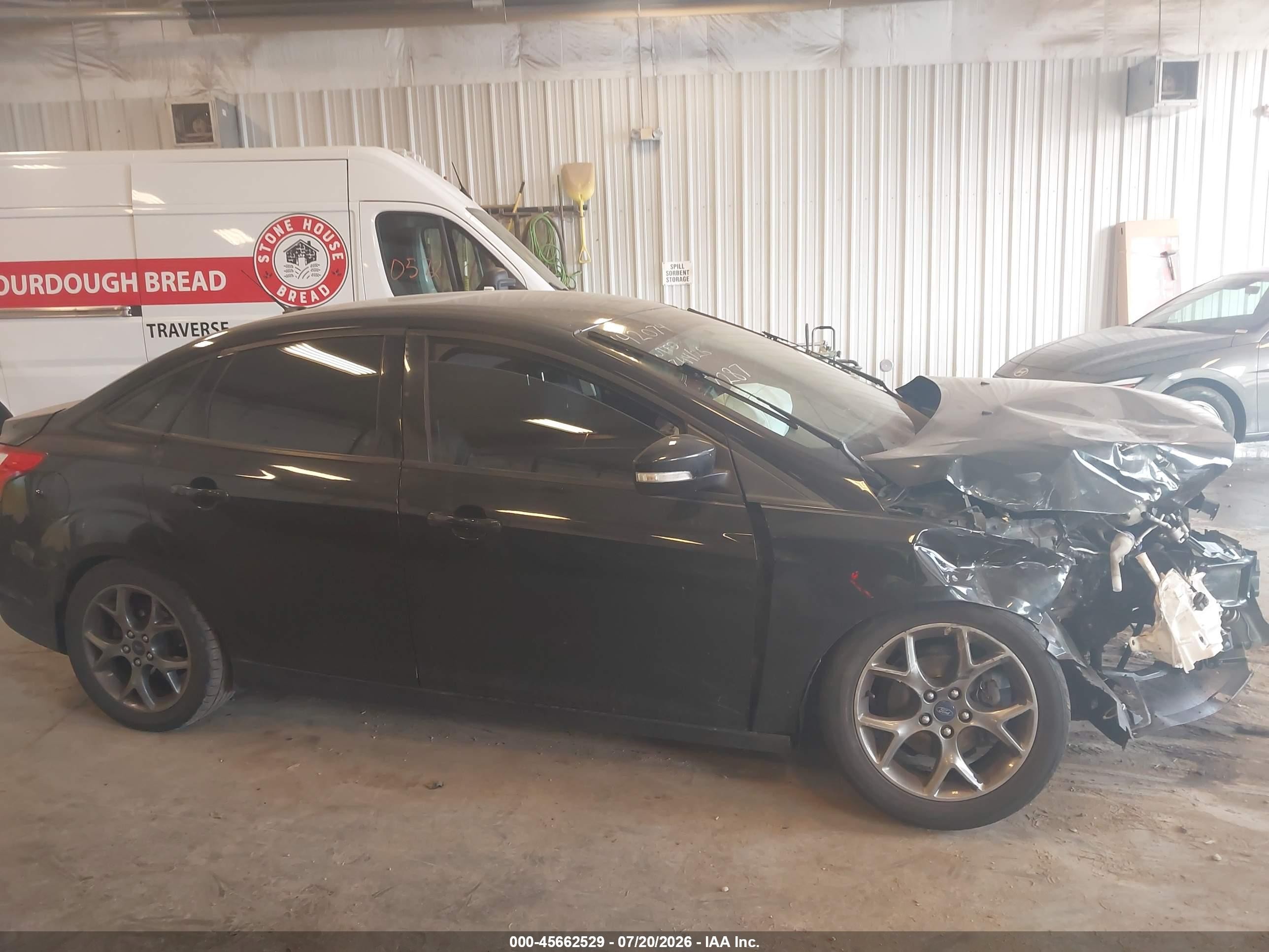 2014 Ford Focus Se Black vin: 1FADP3F21EL137287