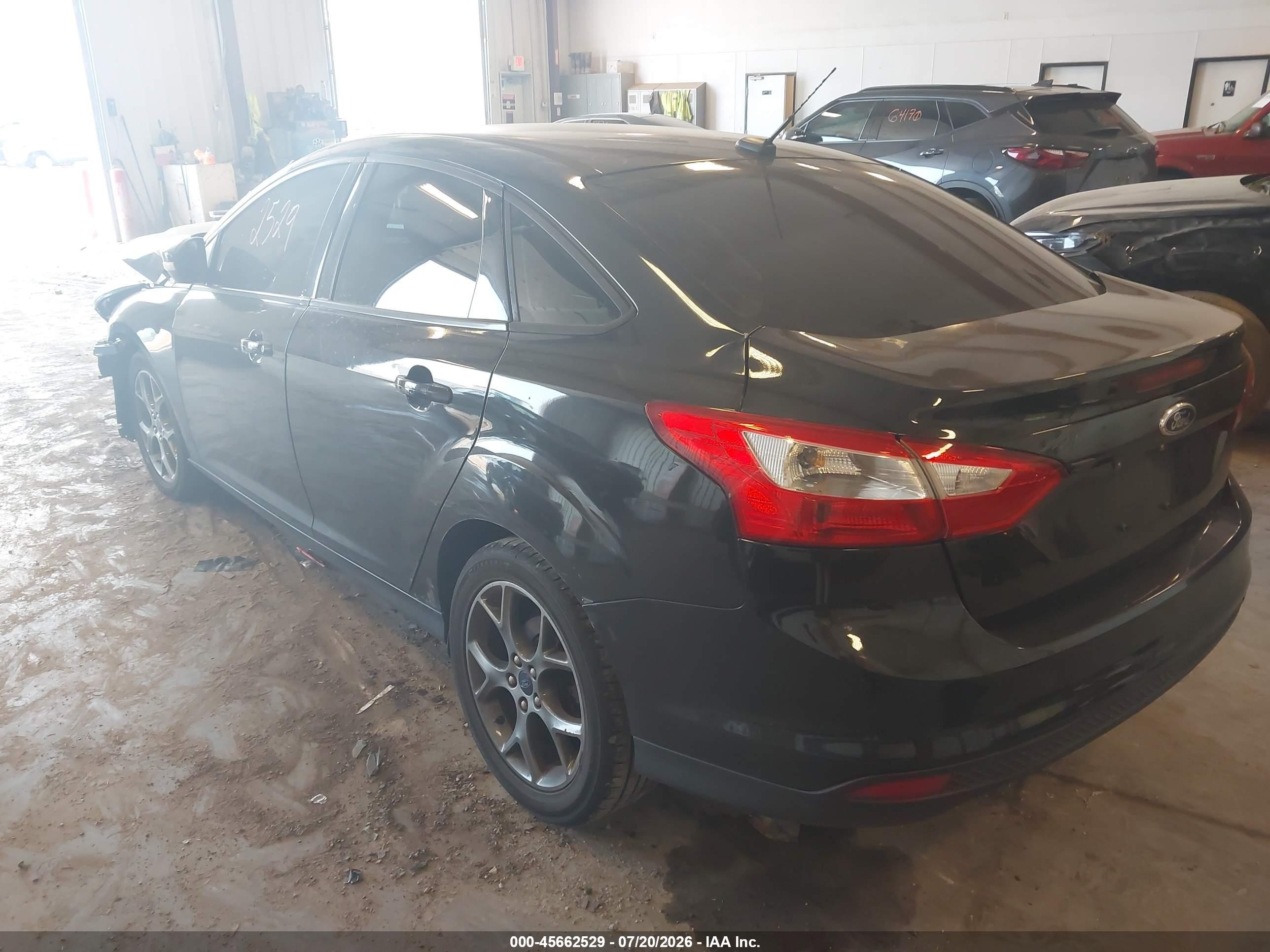 2014 Ford Focus Se Black vin: 1FADP3F21EL137287