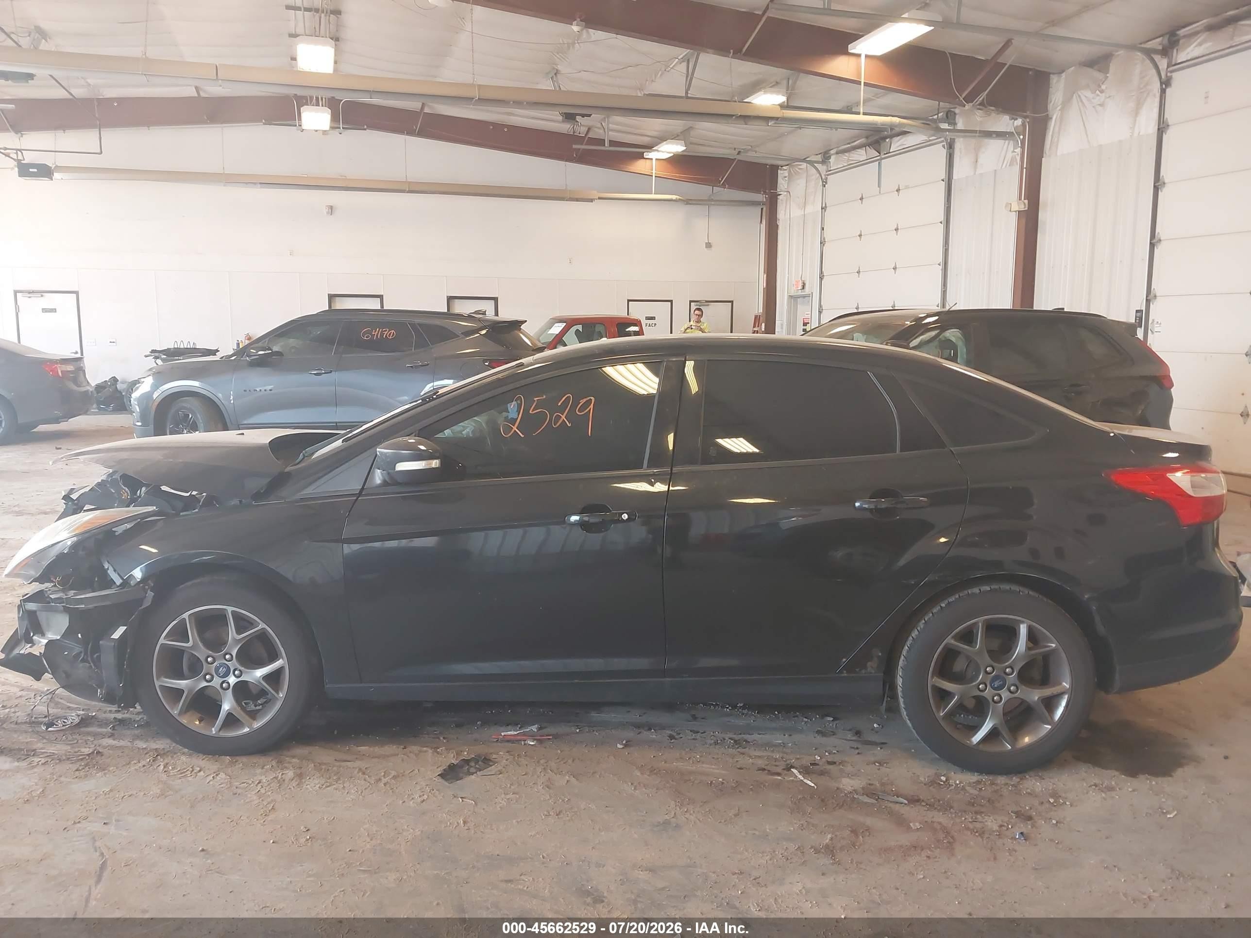 2014 Ford Focus Se Black vin: 1FADP3F21EL137287