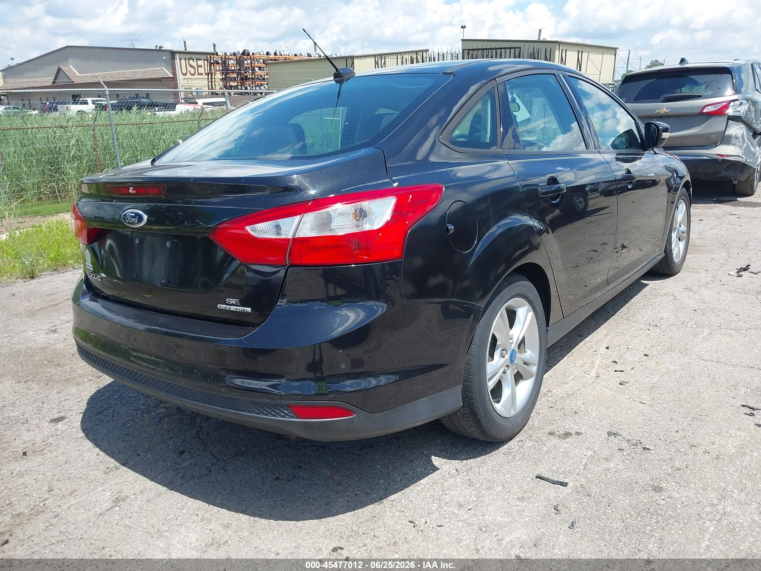 2014 Ford Focus Se Black vin: 1FADP3F21EL154994