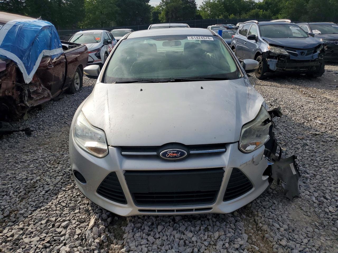 2014 Ford Focus Se Silver vin: 1FADP3F21EL165543