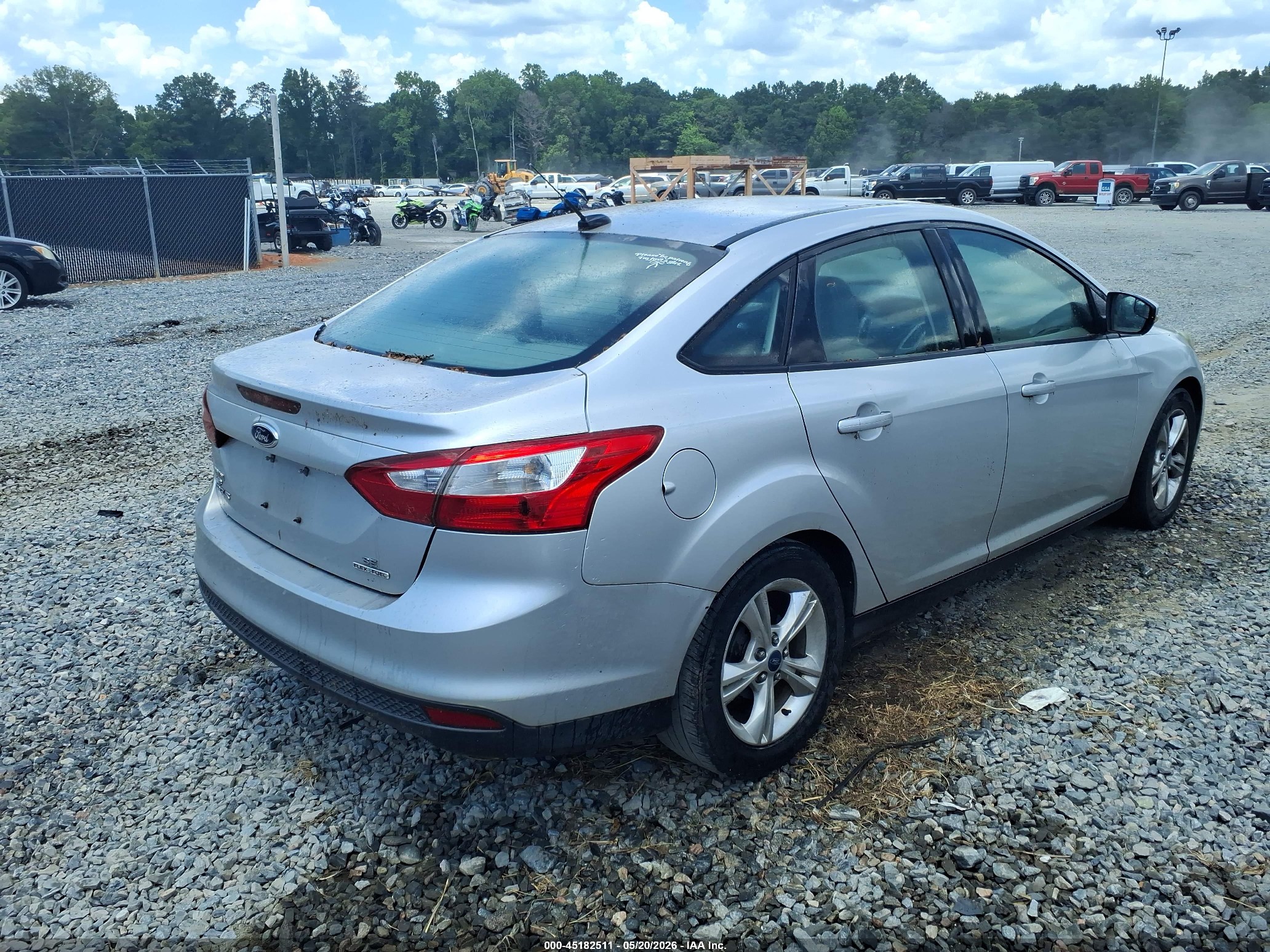 2014 Ford Focus Se Silver vin: 1FADP3F21EL166126